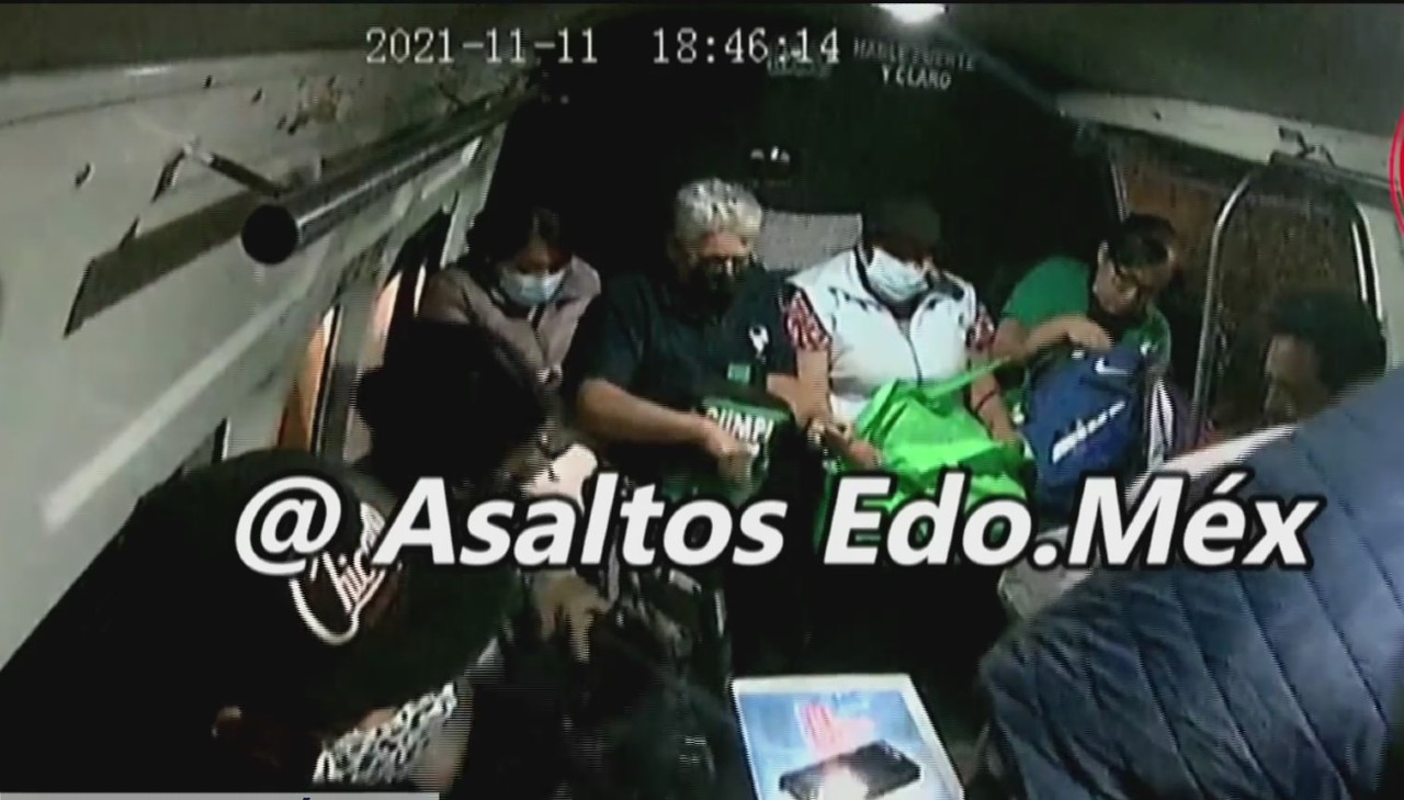 Video: Otro asalto en el transporte público del Estado de México