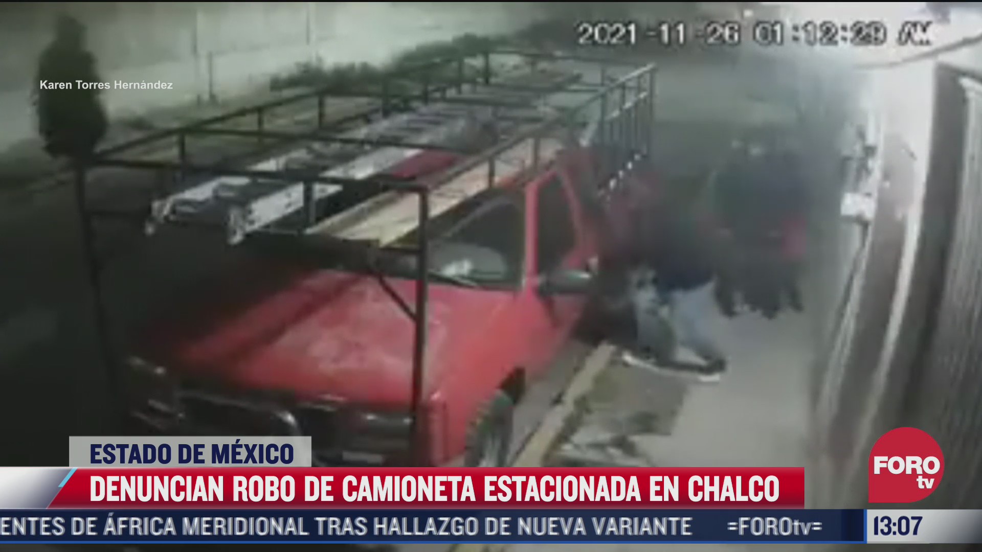 video roban camioneta estacionada en chalcoedomex