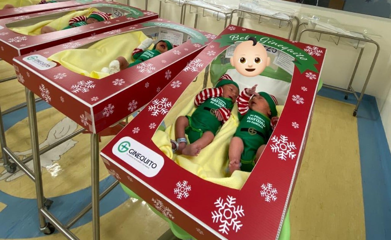 Hospital de Monterrey viste a bebés como duendes navideños
