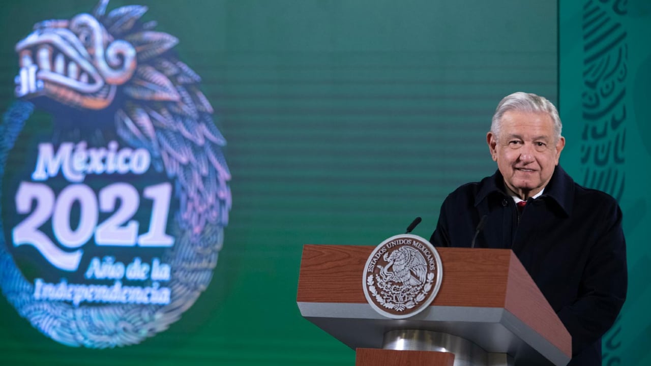 El presidente Andrés Manuel López Obrador encabezó la conferencia mañanera en el Palacio Nacional