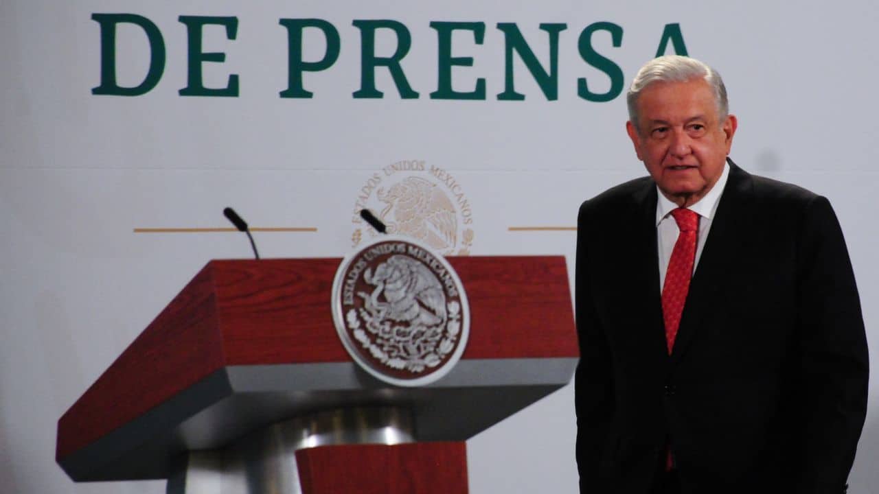El presidente Andrés Manuel López Obrador en conferencia de prensa