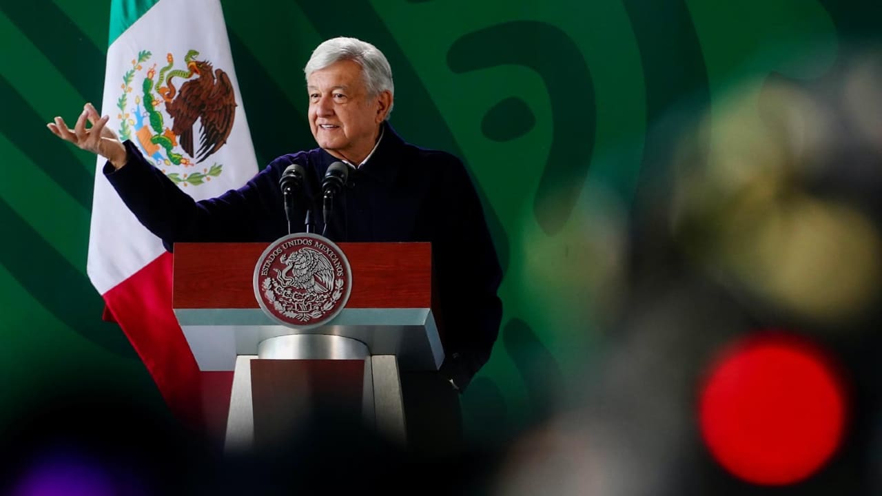 Andrés Manuel López Obrador, Presidente de México, en conferencia de prensa desde Tepic, Nayarit. Fuente: Cuartoscuro