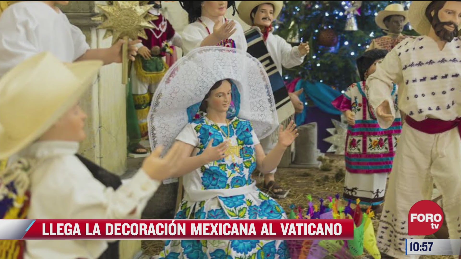 arboles navidenos y belenes del vaticano son adornados con artesanias mexicanas