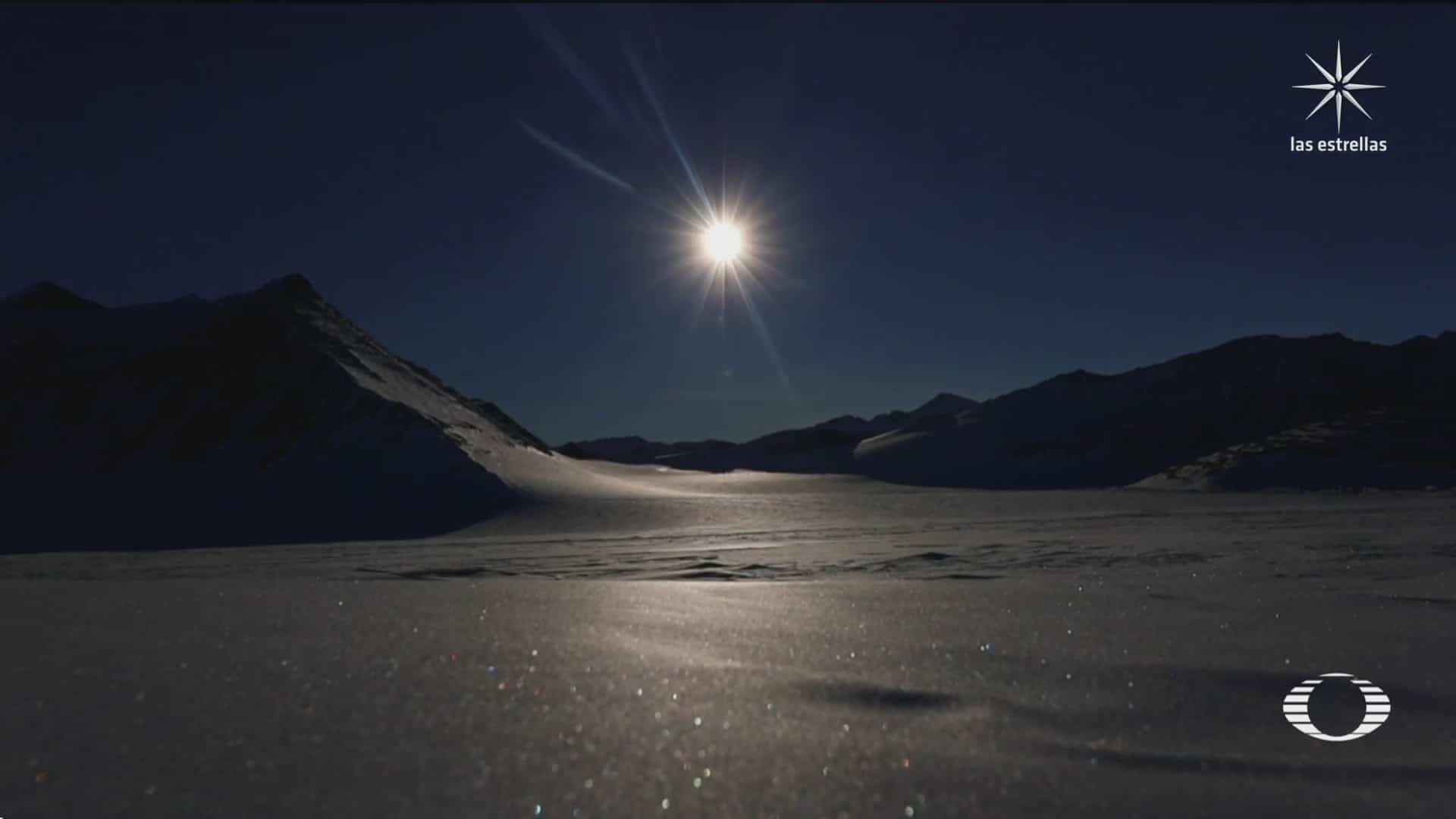 asi fue el eclipse total de sol que solo se vio en su totalidad en la antartida