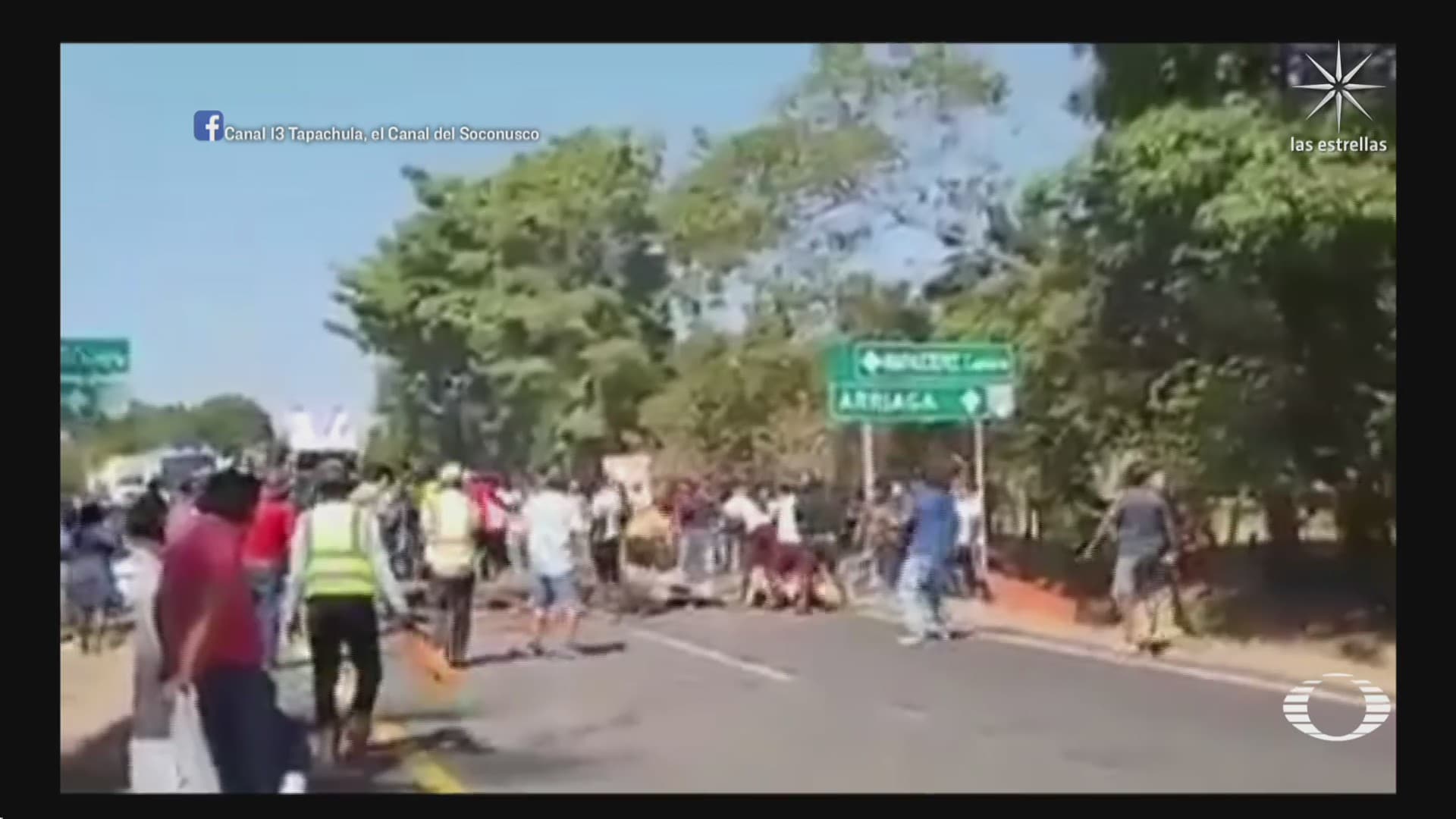 bloqueo en carretera de mapastepec chiapas provoca enfrentamiento