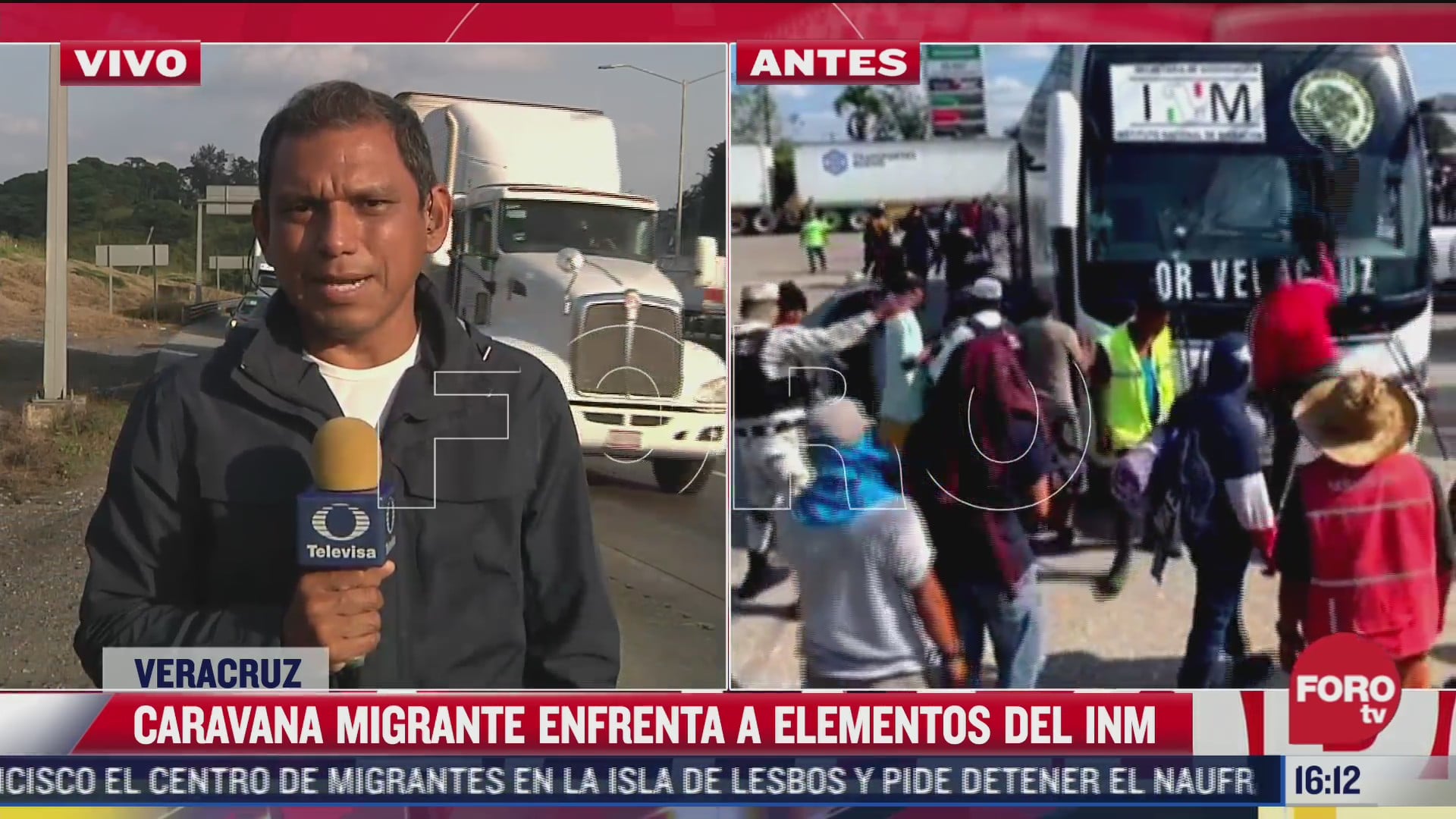 caravana migrante se enfrenta a personal del inm en veracruz