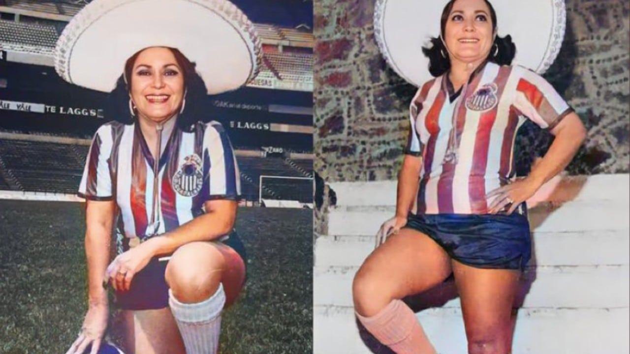 Carmen Salinas, eterna apasionada del futbol y las Chivas Rayadas del Guadalajara
