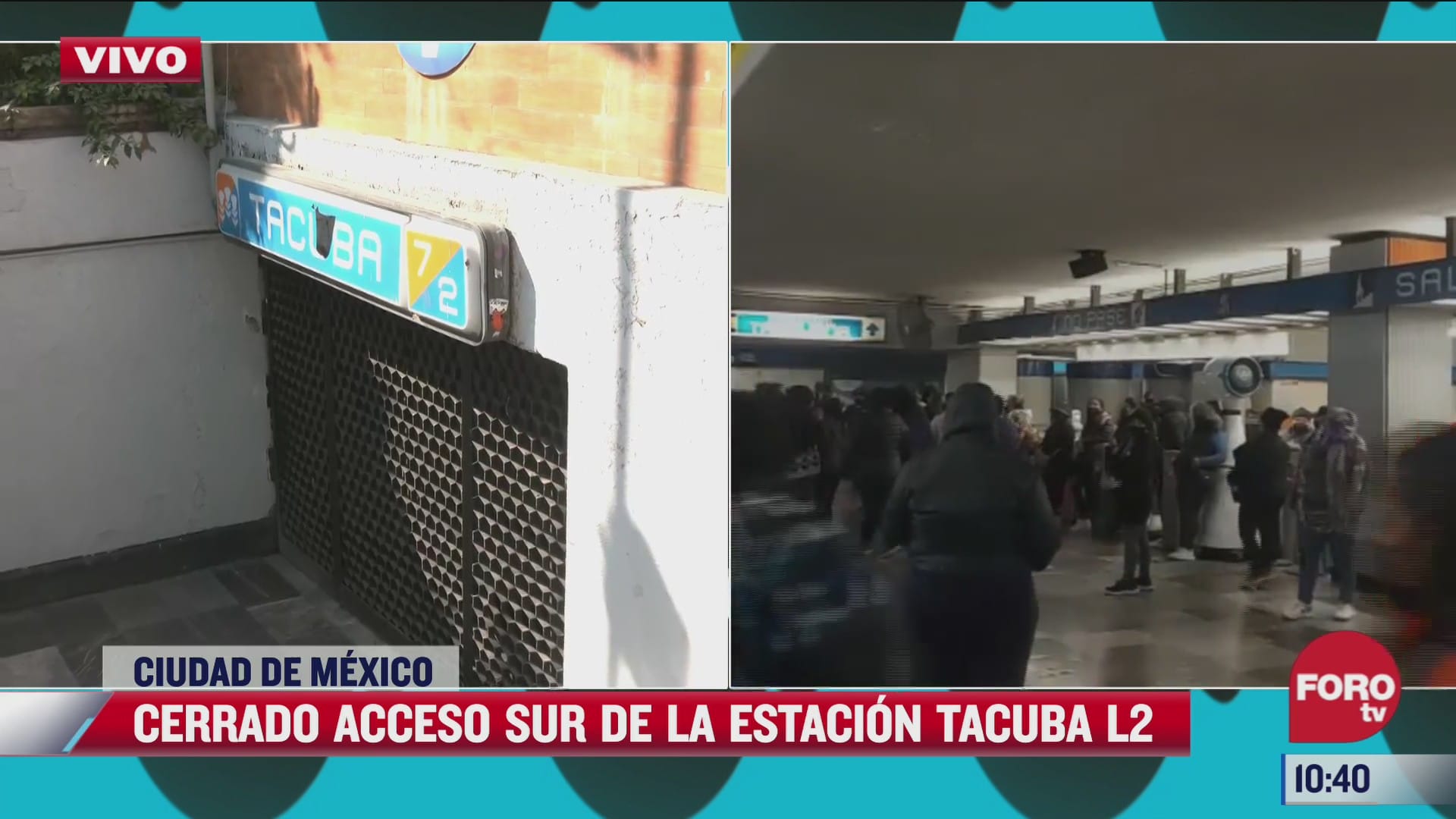 cierran acceso al metro tacuba de la cdmx por presencia de manifestantes