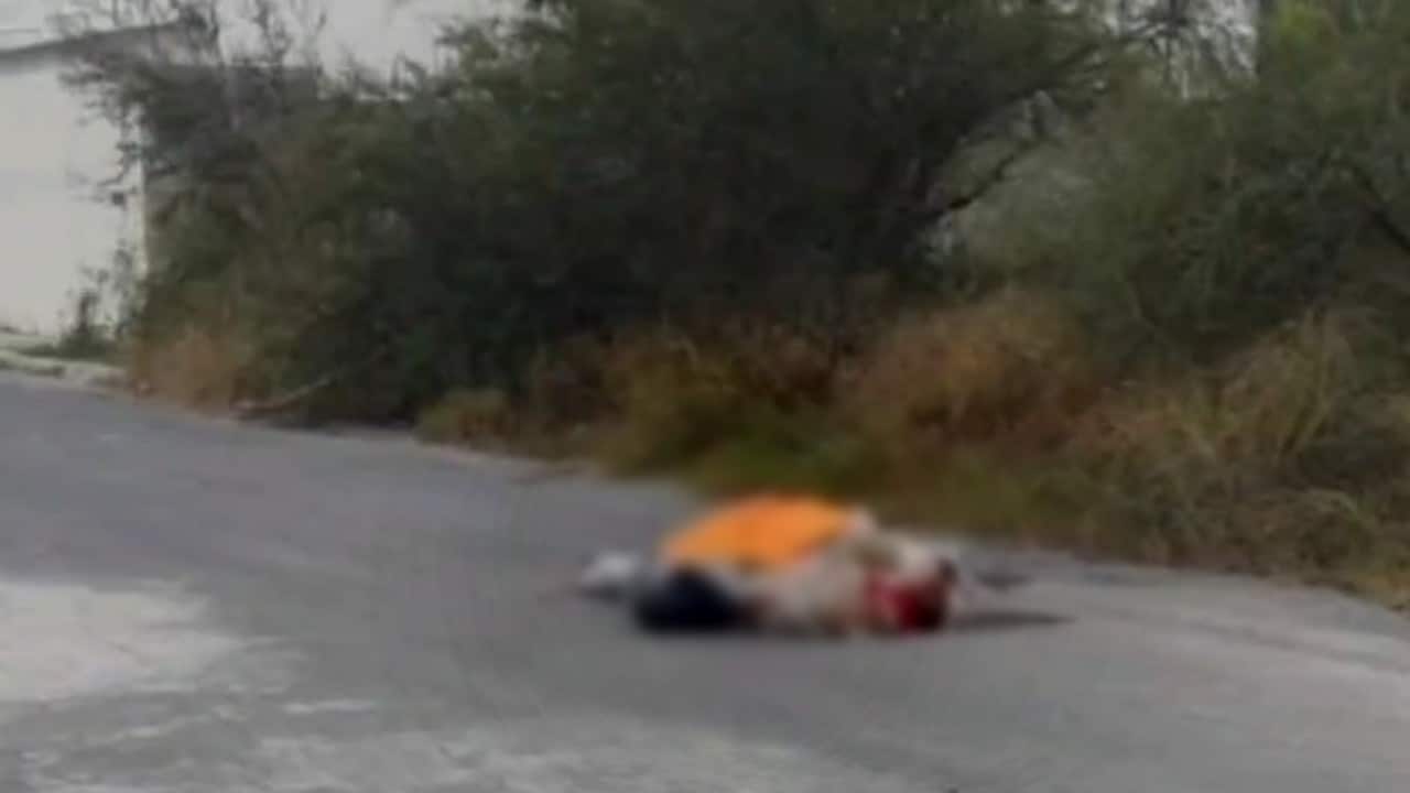 Abandonan tres cuerpos sin vida en Zuazua, Nuevo León.