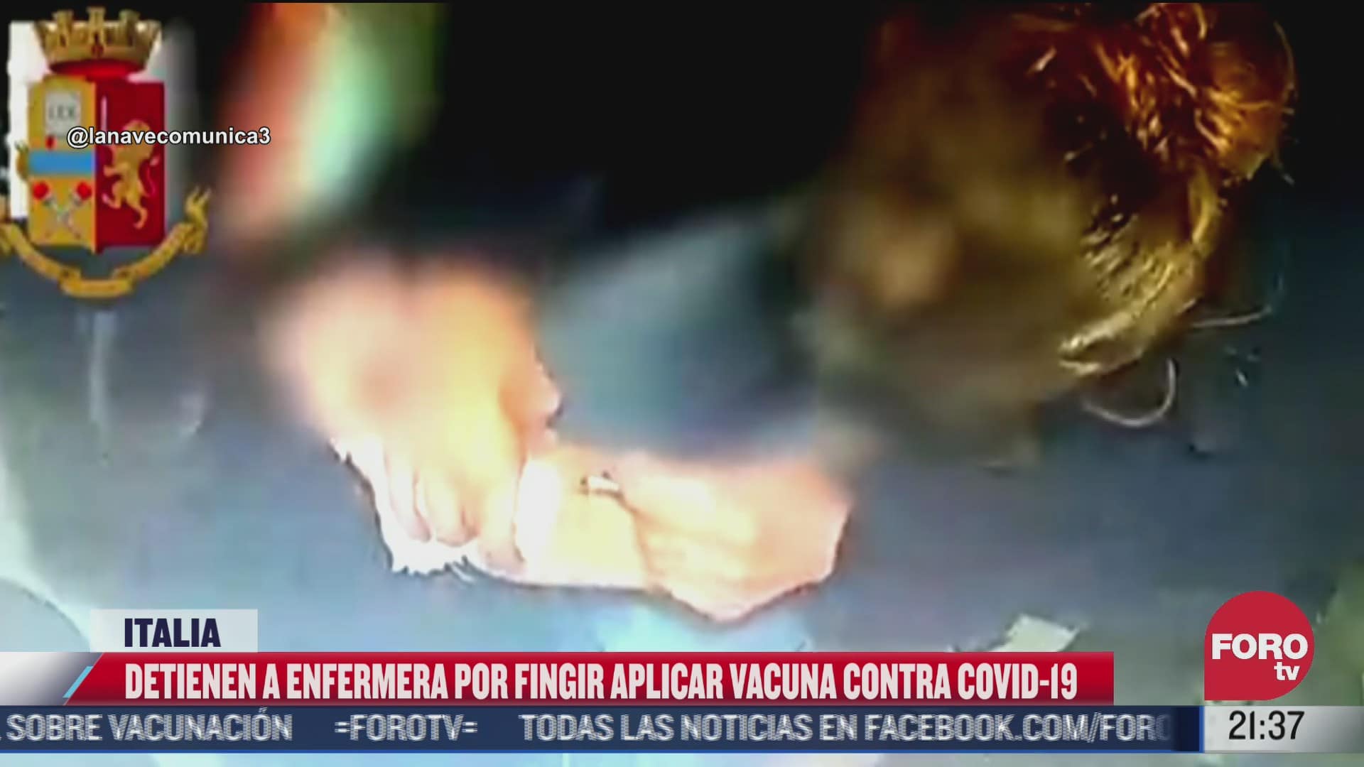 detienen en italia a enfermera que fingia vacunar contra covid a pacientes