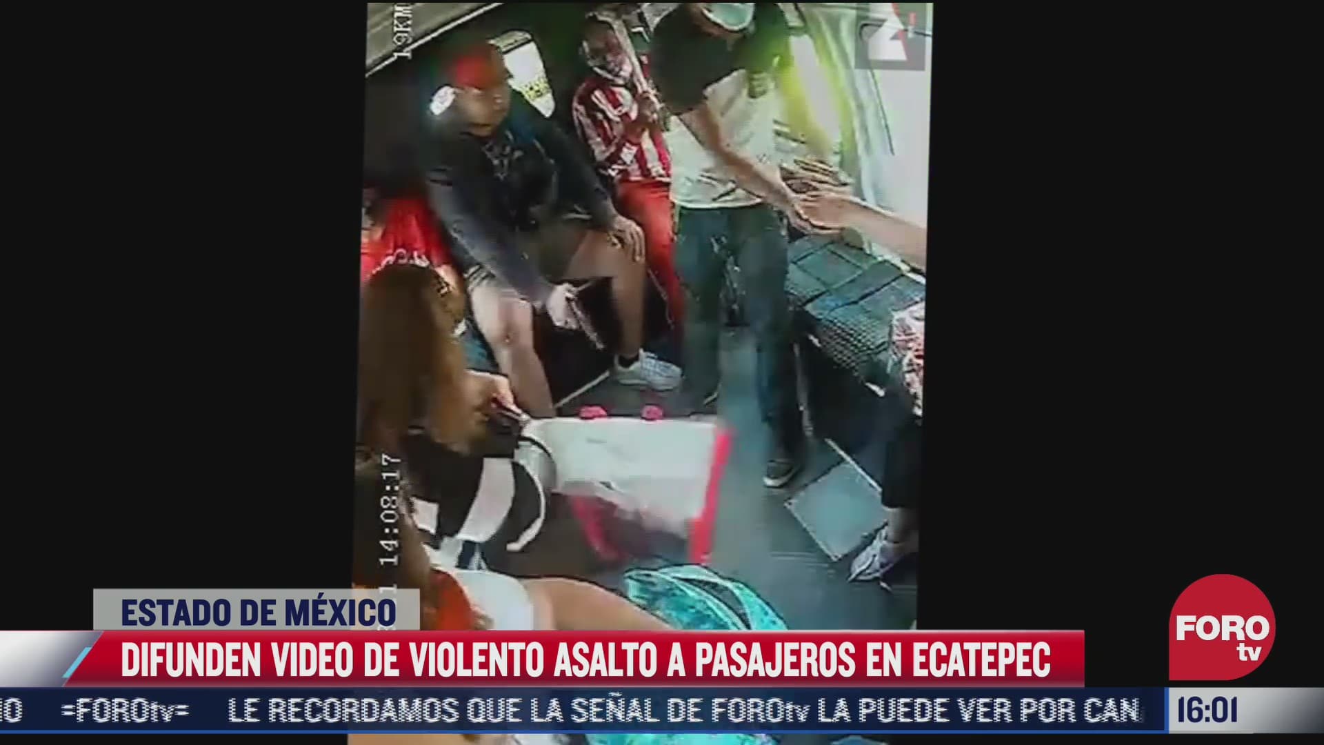 difunden video de asalto a combi en ecatepec asaltantes fueron detenidos