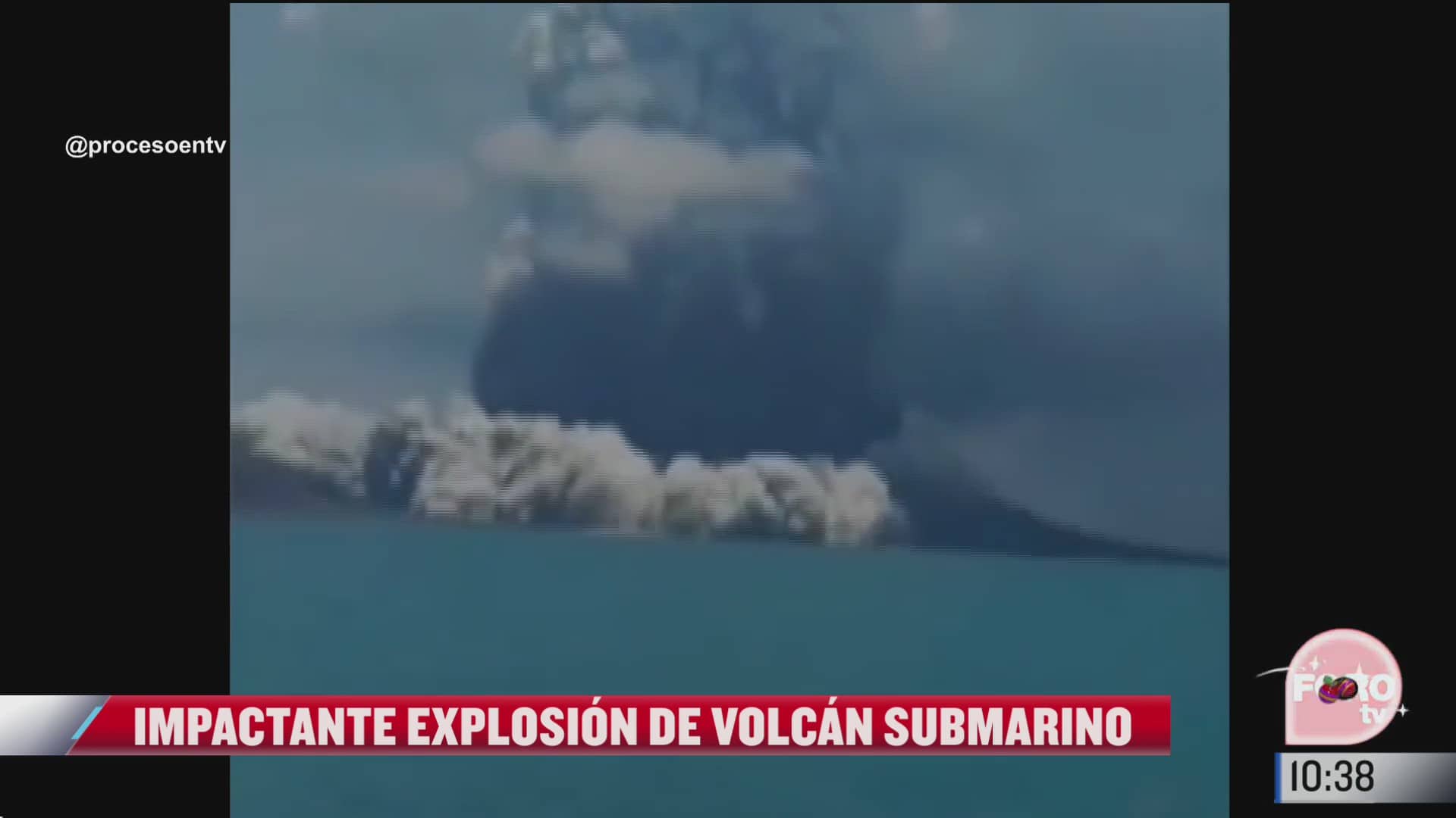difunden video de explosion de volcan submarino