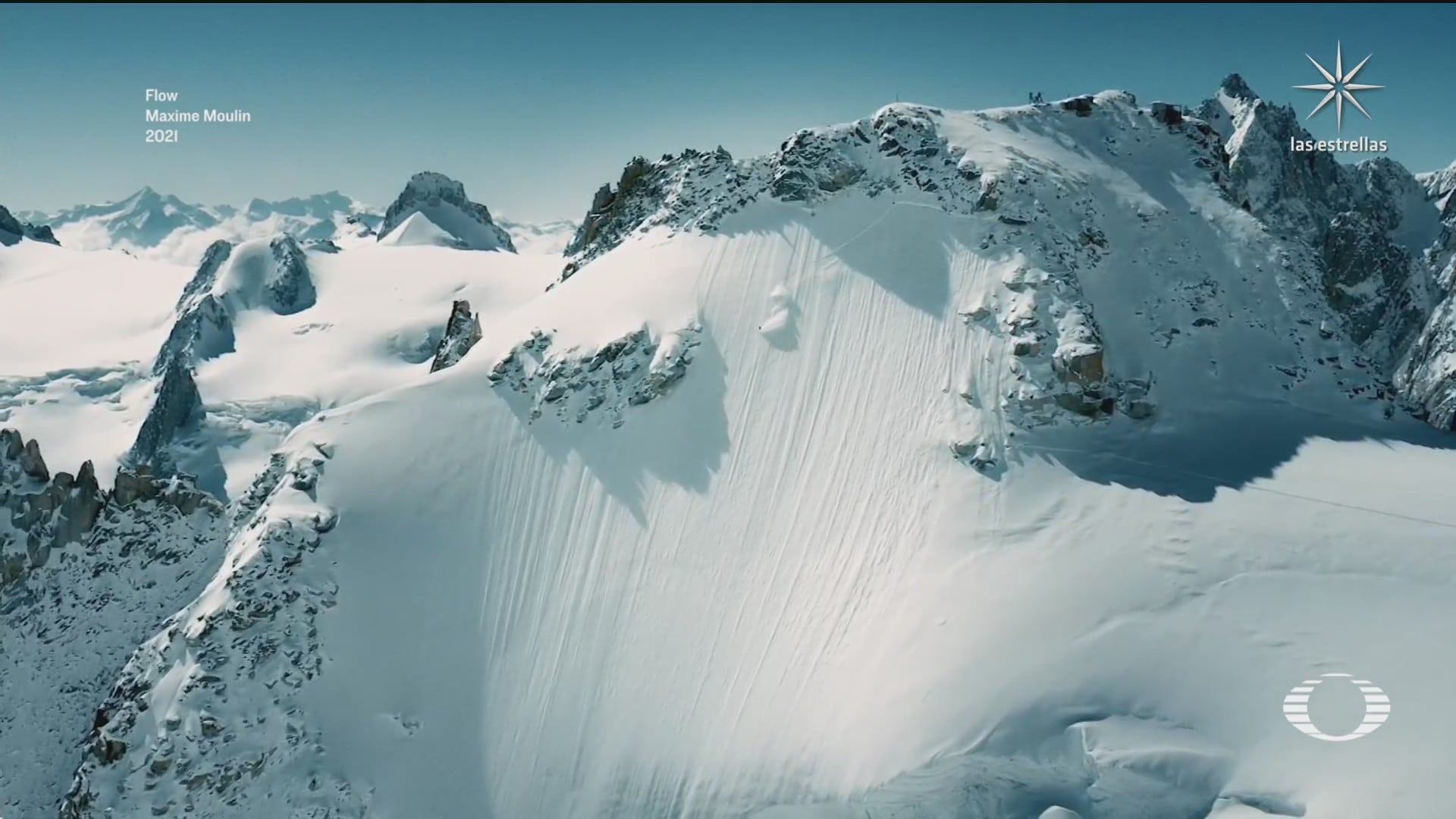 el mont blanc visto desde un dron