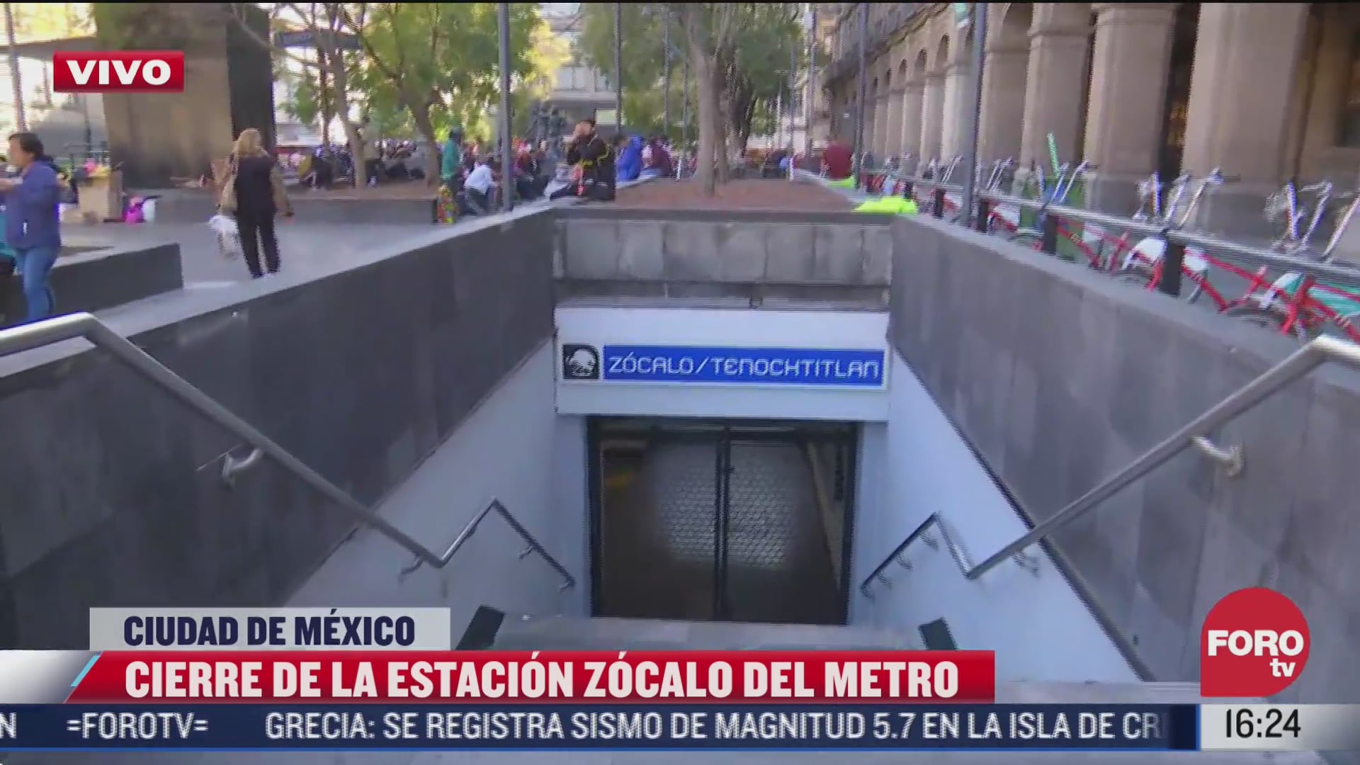 estacion zocalo tenochtitlan del metro permanece cerrada por verbena navidena