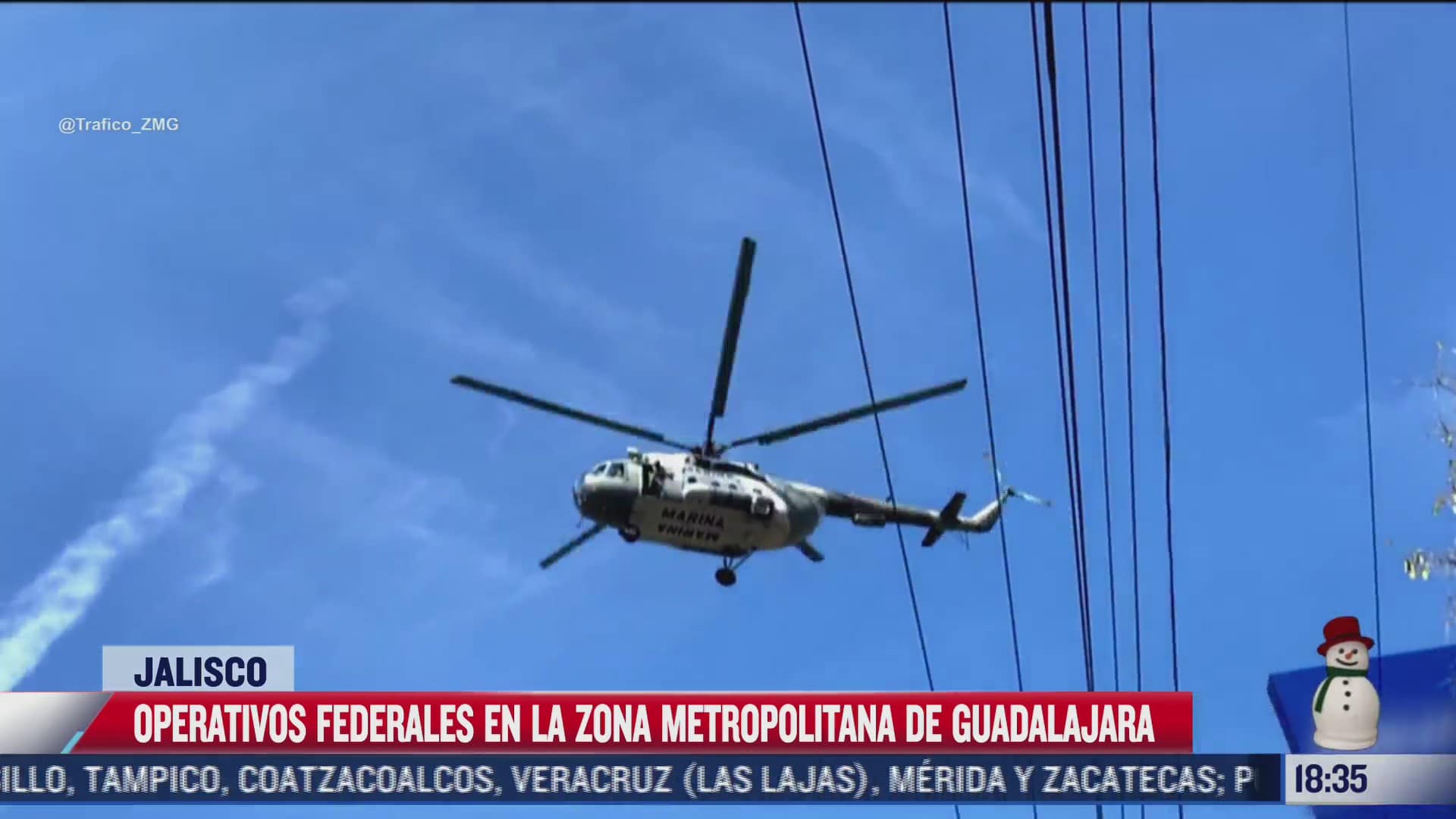 helicopteros sobrevuelan zapopan por operativo de seguridad