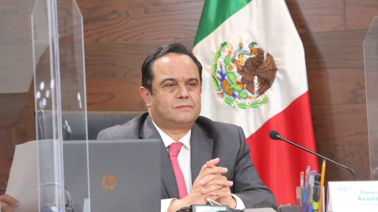 El comisionado del INAI, Francisco Javier Acuña (Twitter: @INAImexico)