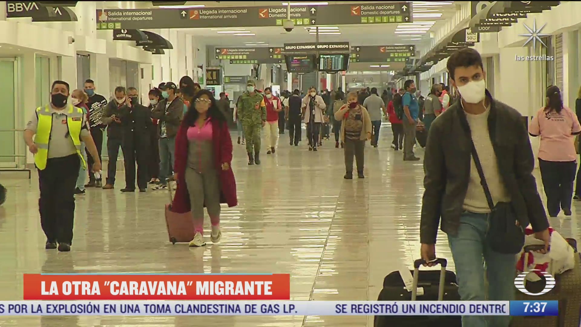 la otra caravana migrante brasilenos llegan en avion a mexico