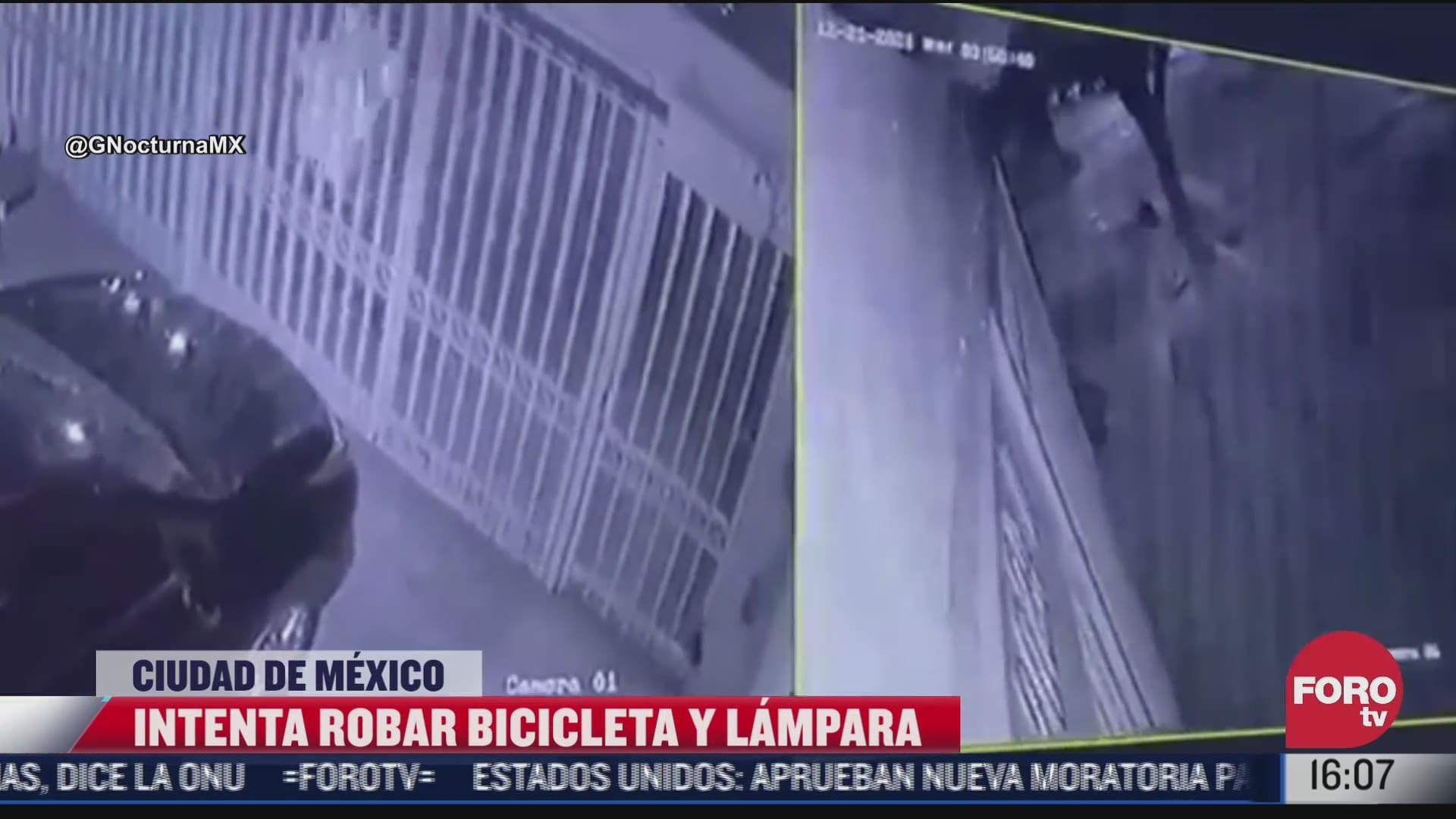 ladron fracasa al intentar robar bicicleta en coyoacan