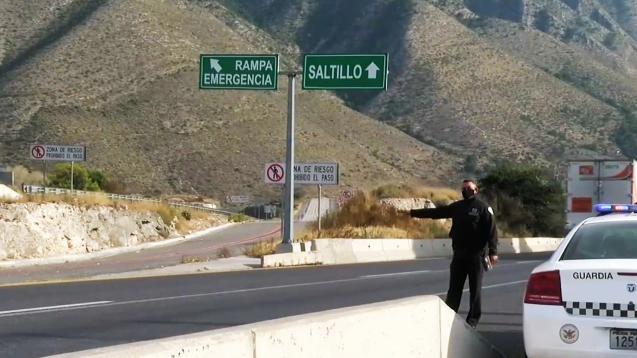 Guardia Nacional implementa operativo en tramo carretero ‘Los Chorros’, Coahuila