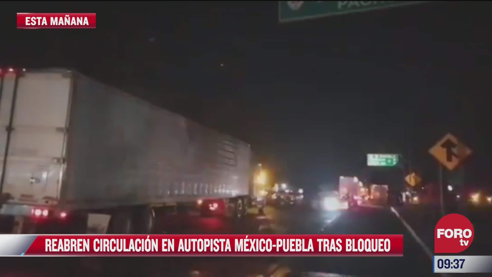 manifestantes levantan bloqueo de la autopista mexico puebla