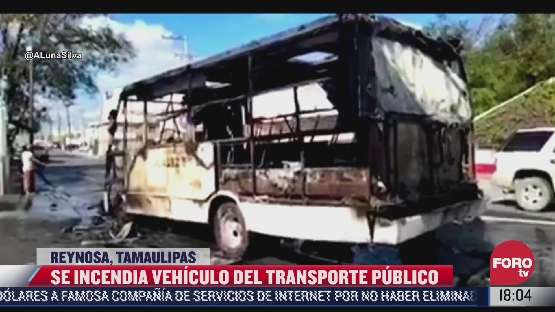 microbus se incendia en reynosa tamaulipas