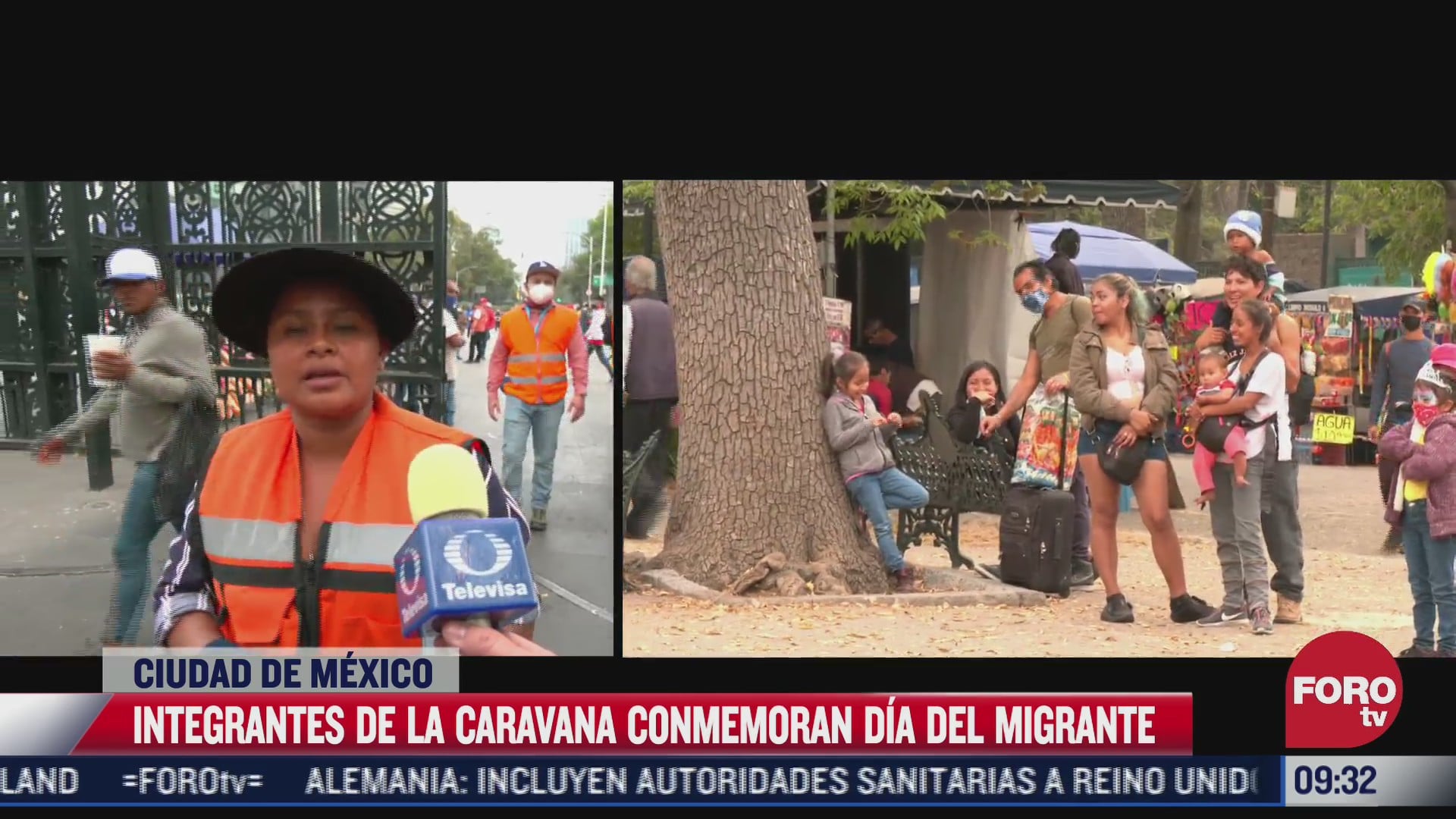 miembros de caravana conmemoran dia del migrante con visita al bosque de chapultepec