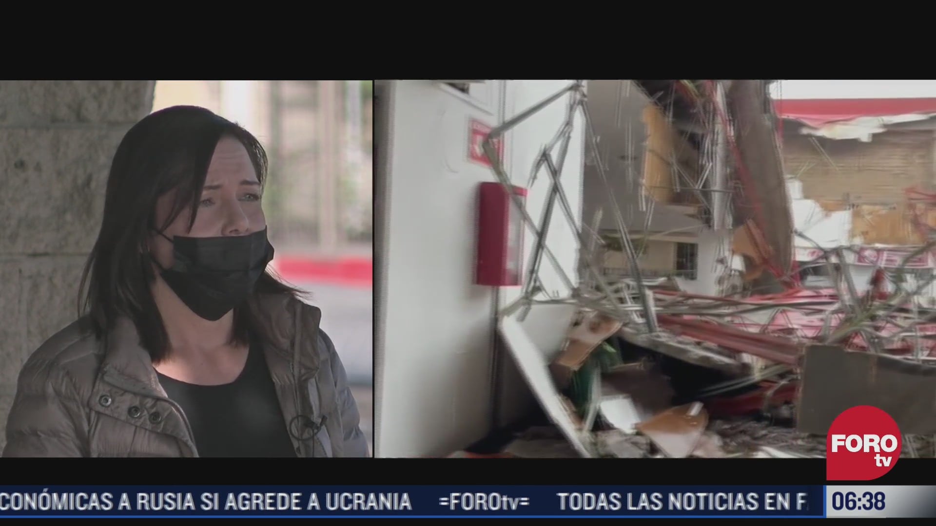 mujer relata como sobrevivio a colapso de techo del centro comercial en tijuana