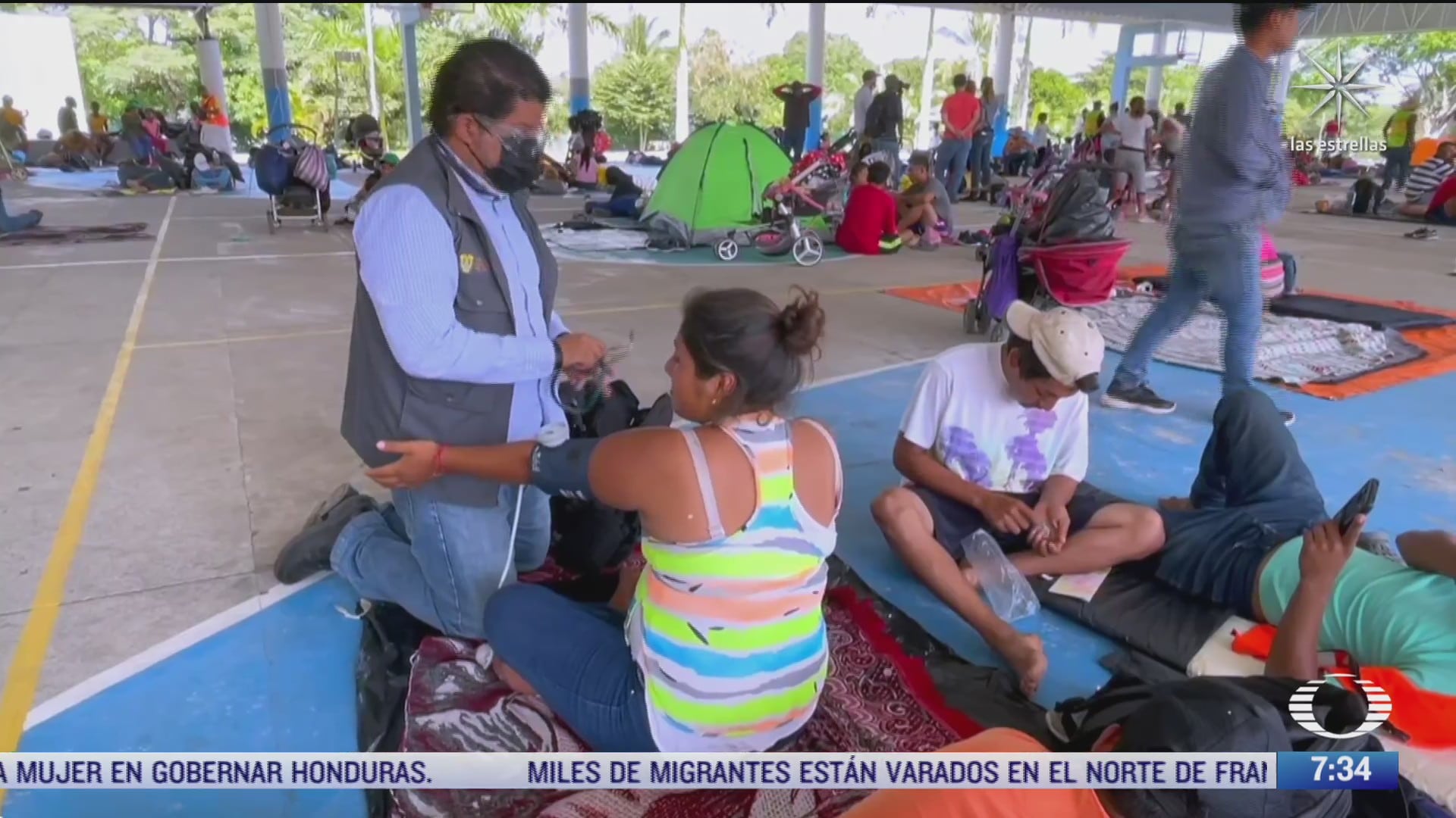 mujeres de caravana migrante llegan a tierra blanca veracruz
