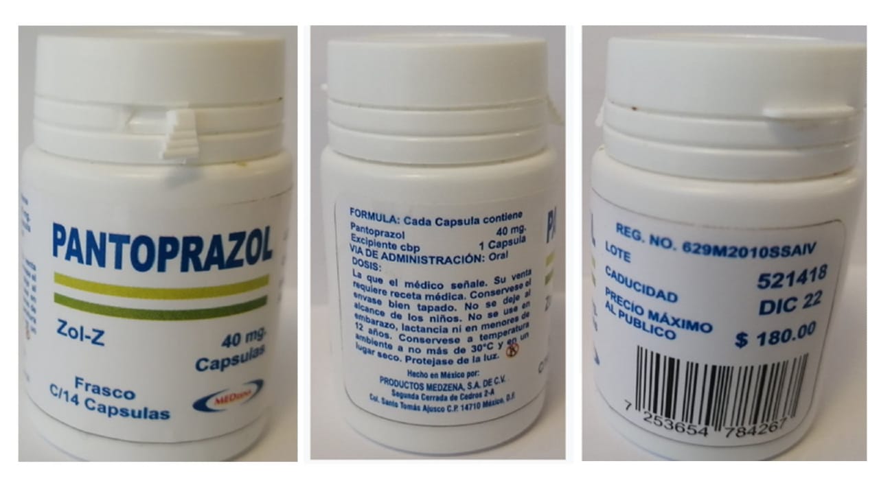 Imágenes del producto Pantoprazol.