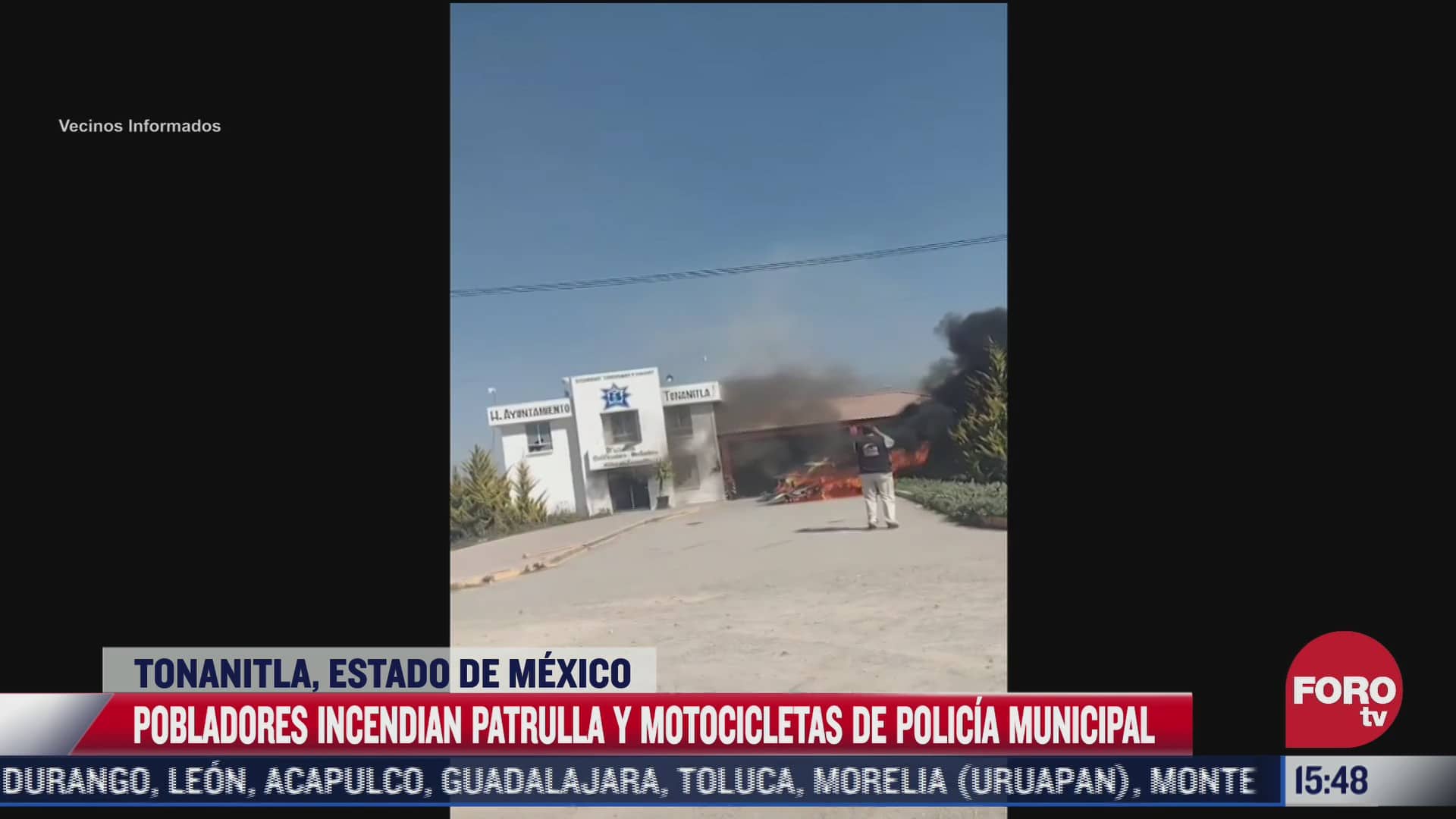 pobladores de tonanitla edomex queman vehiculos por presuntos abusos de autoridad