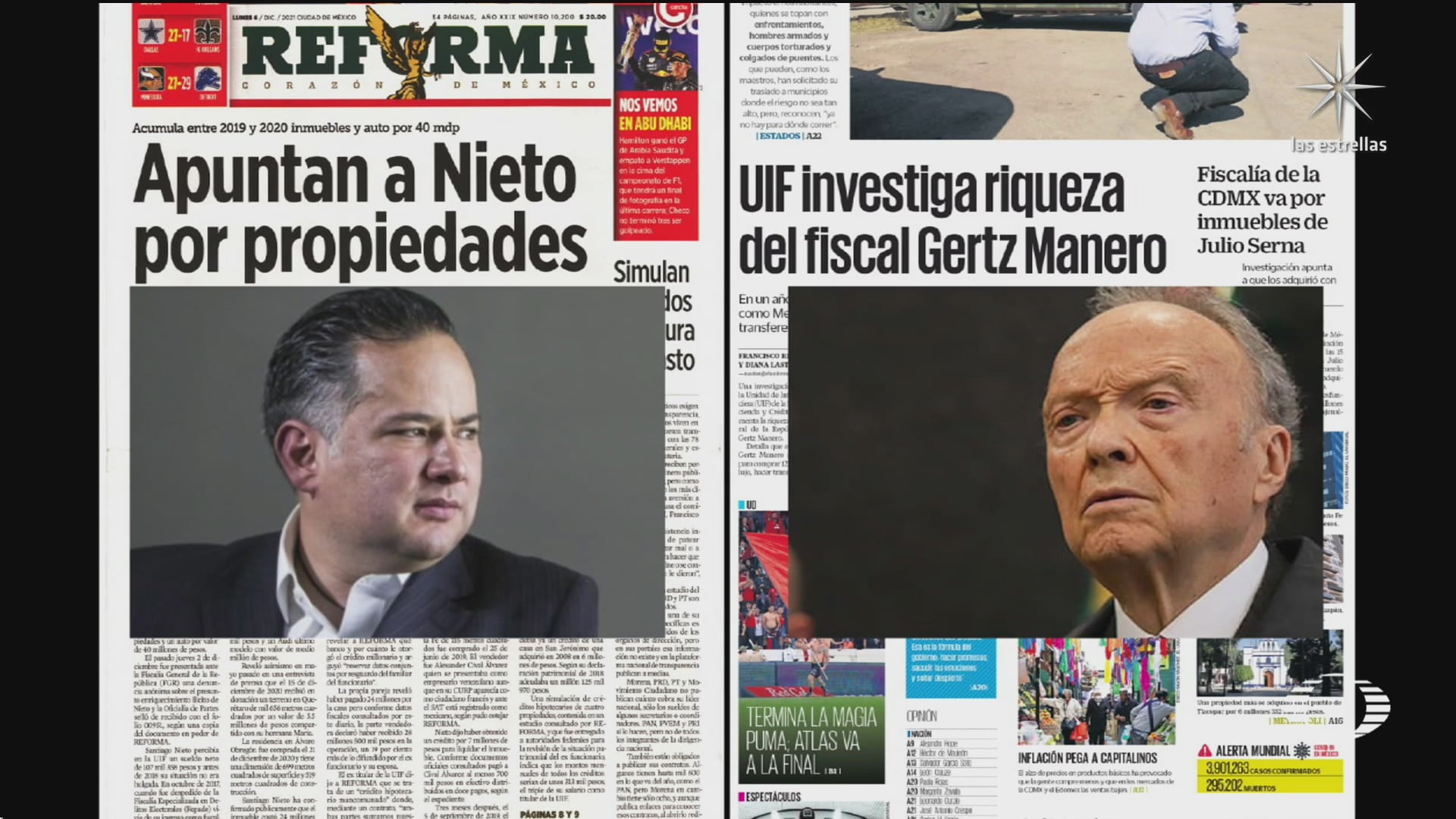 polemica entre diarios por informacion sobre santiago nieto y gertz manero