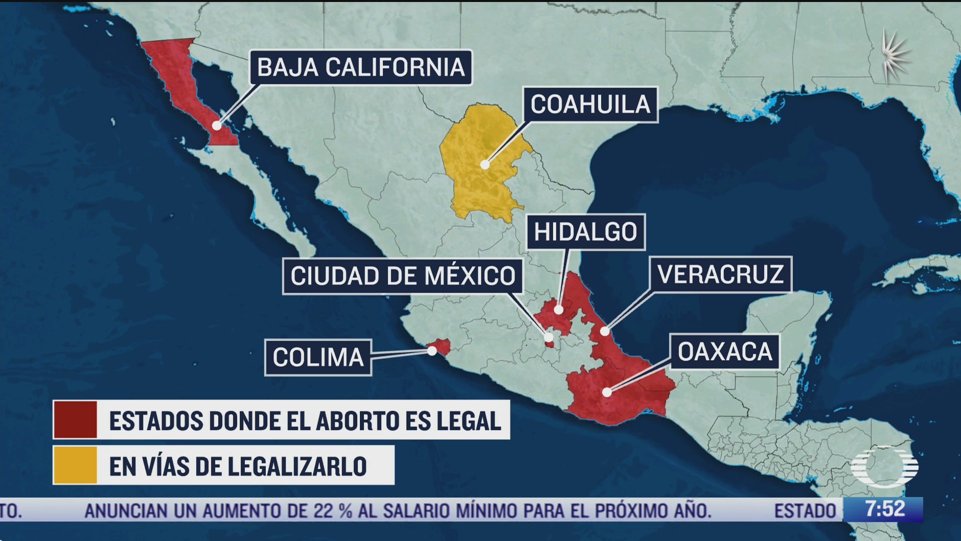que estados han aprobado la despenalizacion del aborto en mexico