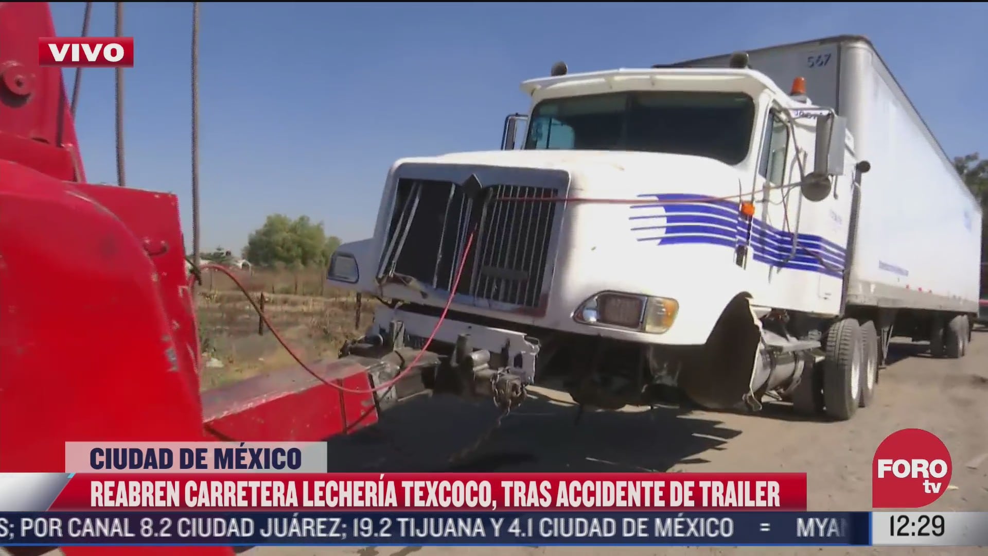 reabren carretera lecheria texcoco tras volcadura de trailer