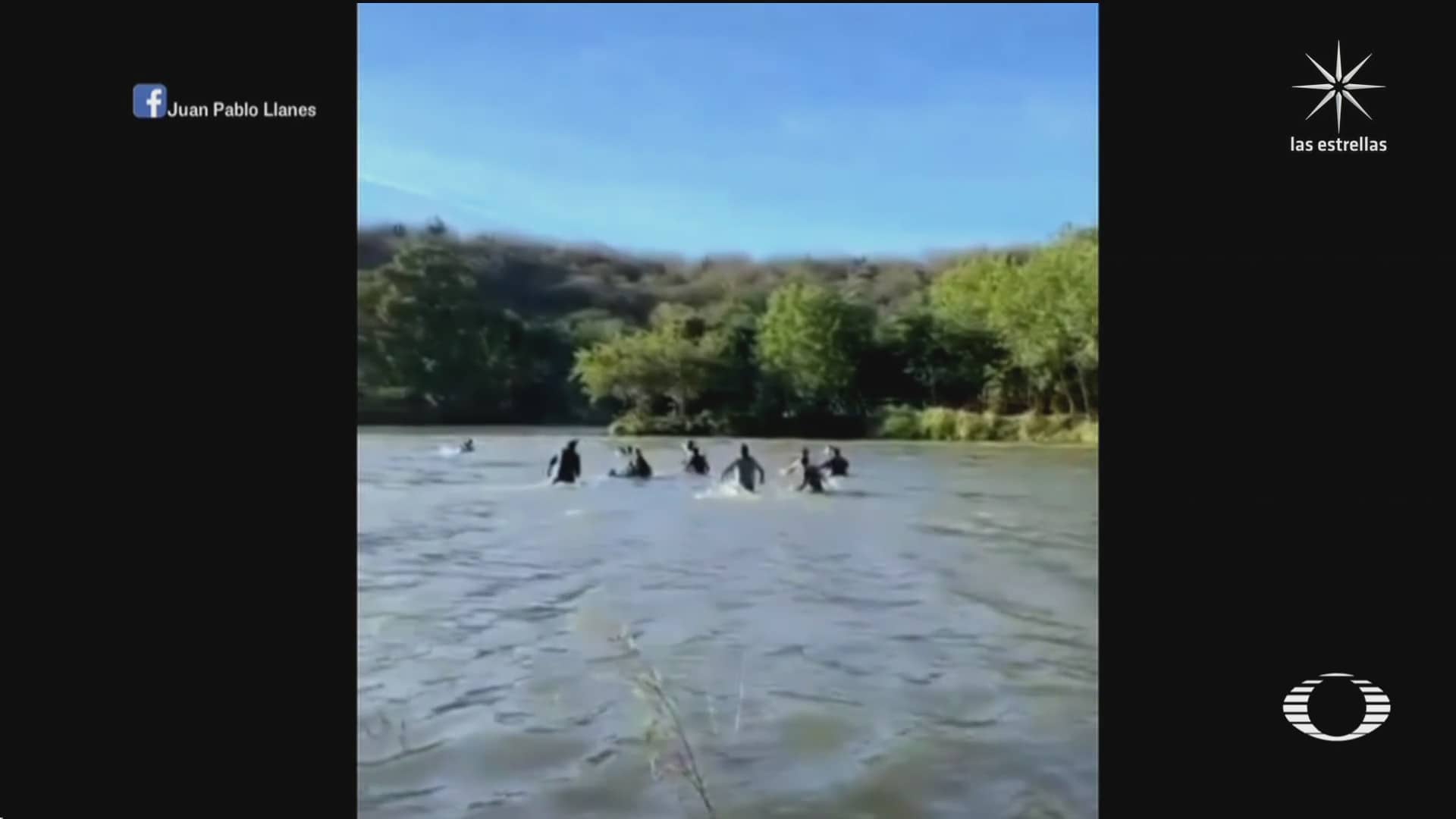rescatan a turistas en rio de sinaloa