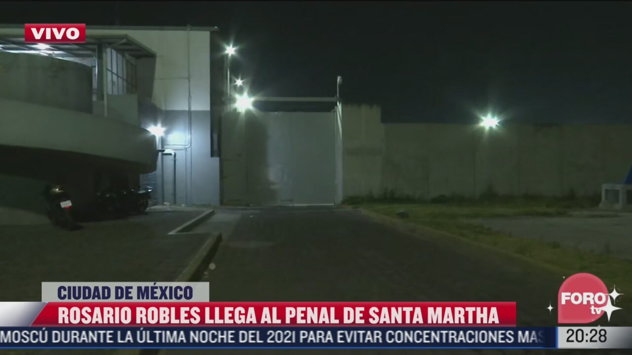 Rosario Robles ingresa al penal de Santa Martha Acatitla