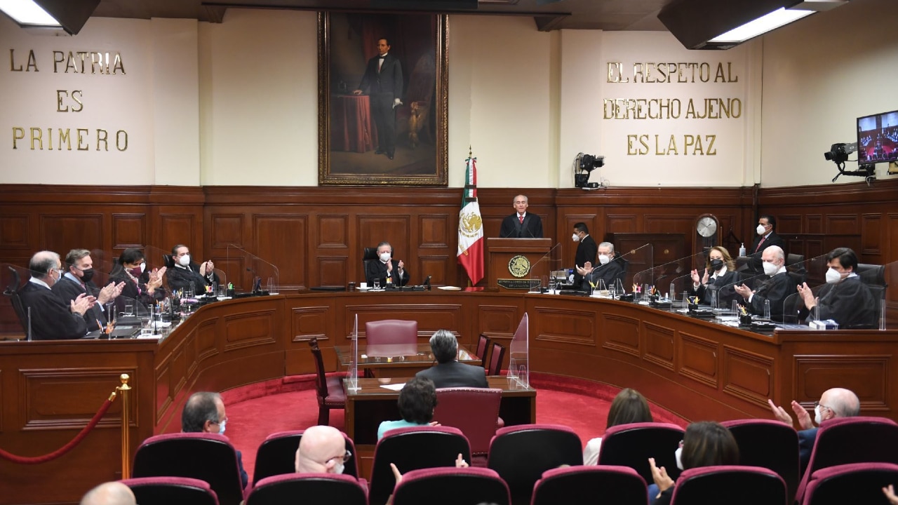 Fotografía de la Suprema Corte de Justicia de la Nación (SCJN), en sesión en la Primera Sala