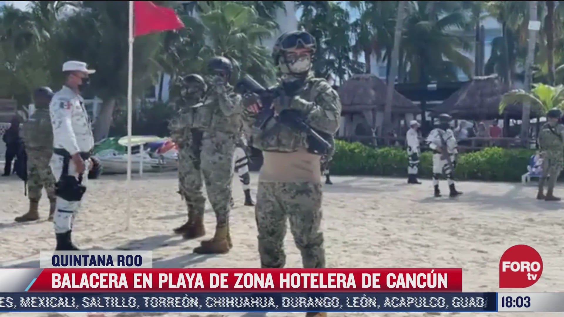 se realizaron al menos 20 disparos durante balacera en cancun