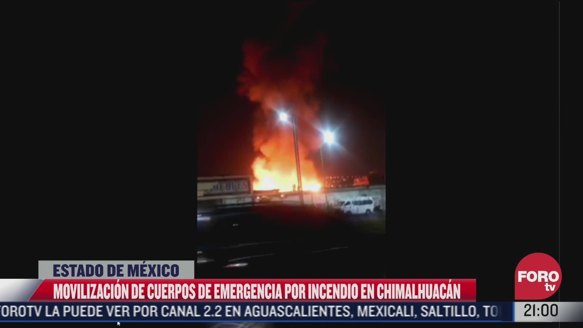se registra fuerte incendio en chimalhuacan edomex