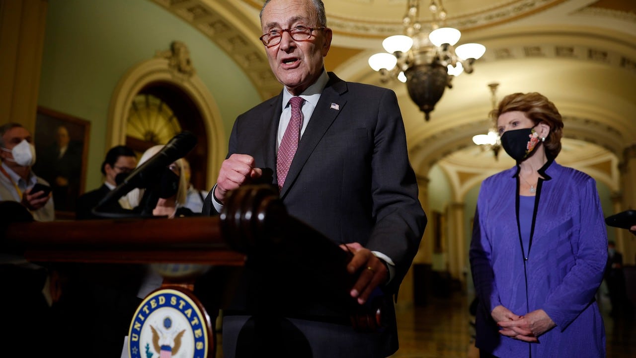 El líder de la mayoría del Senado Charles Schumer (Getty Images)