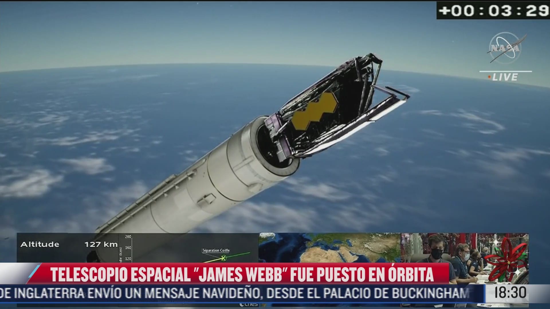 telescopio espacial james webb fue puesto en orbita