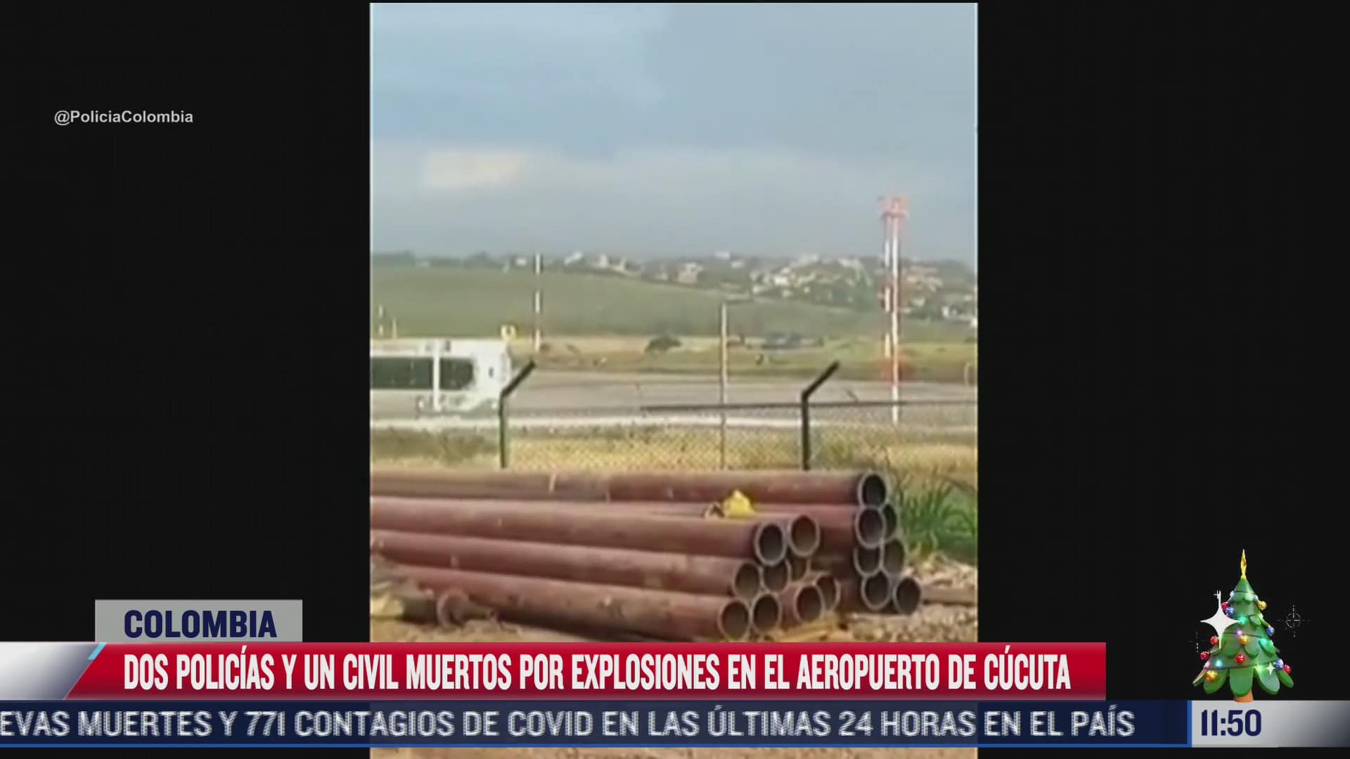 tres muertos por explosiones en el aeropuerto de cucuta en colombia