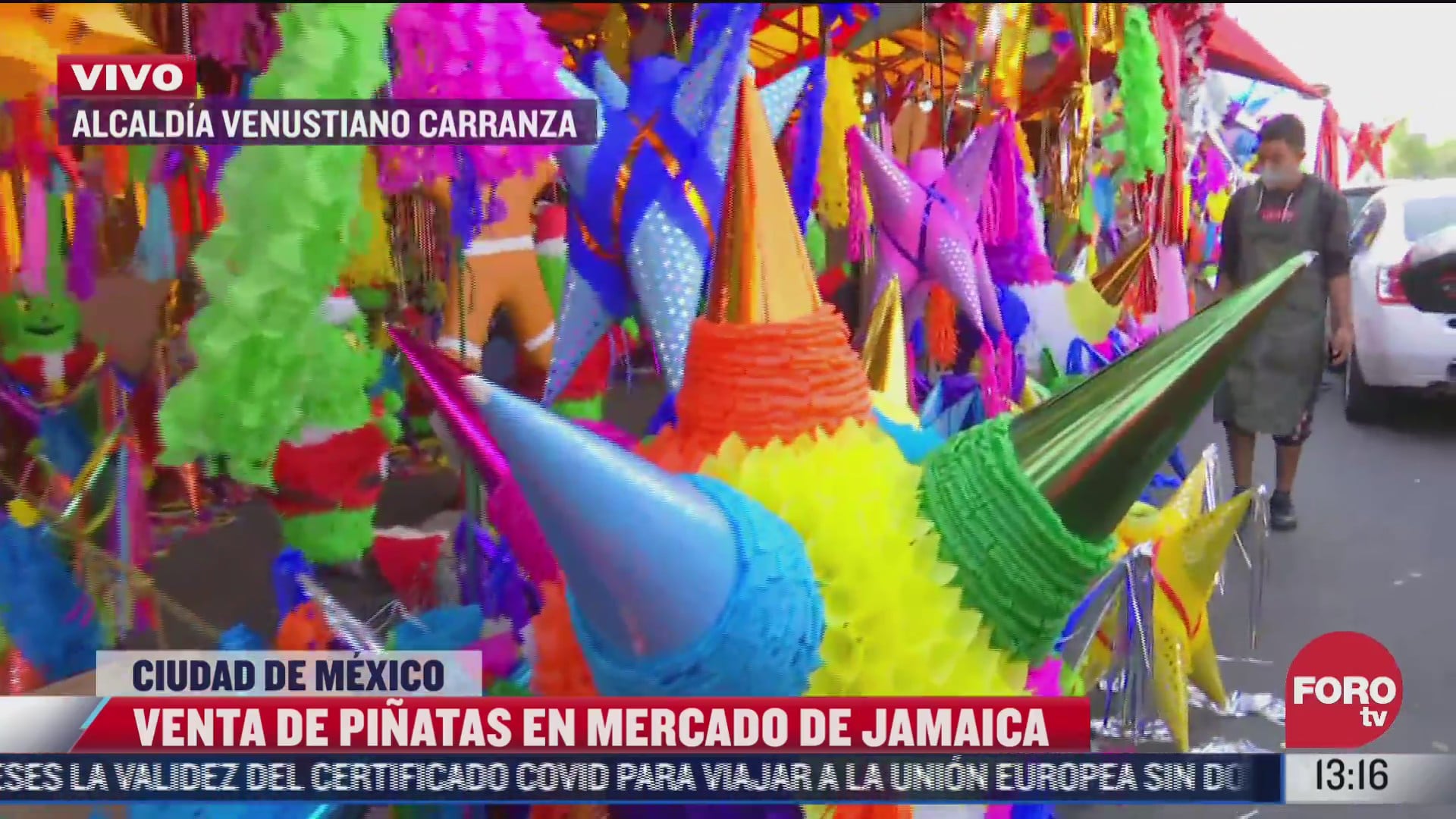 Venta de piñatas en el Mercado de Jamaica está en pleno apogeo