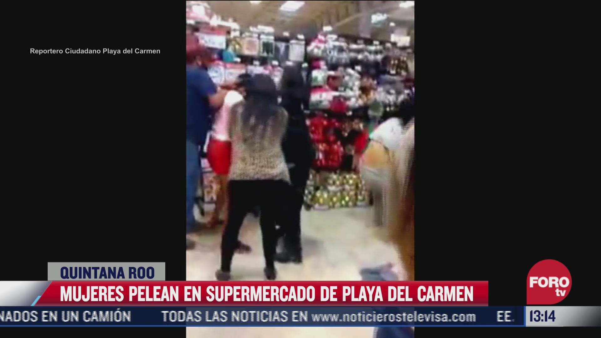 video mujeres pelean en supermercado de playa del carmen