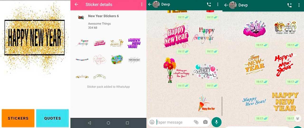 WhatsApp: Mejores stickers para el año nuevo 2022