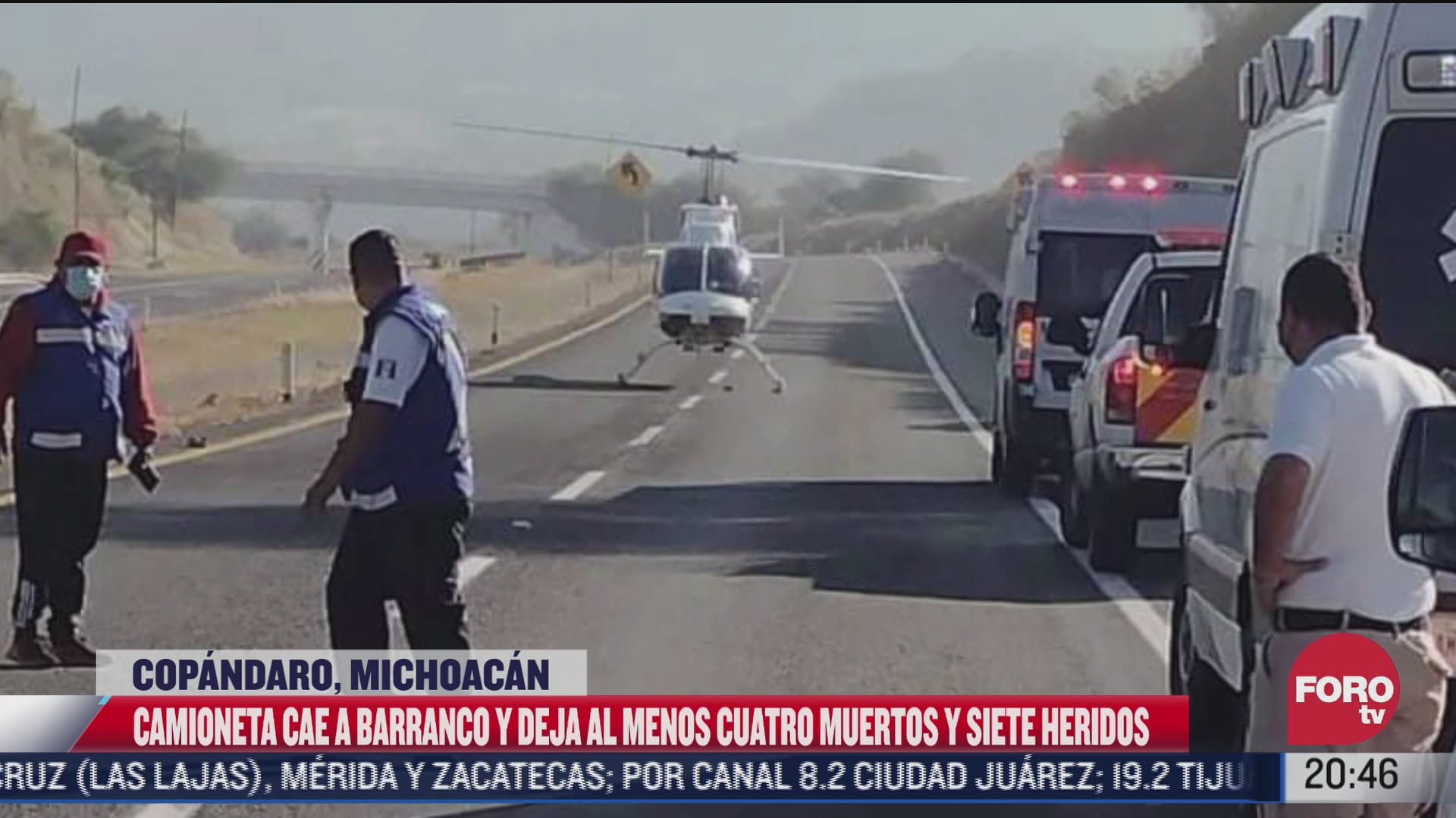 4 muertos tras volcadura de camioneta turistica en michoacan