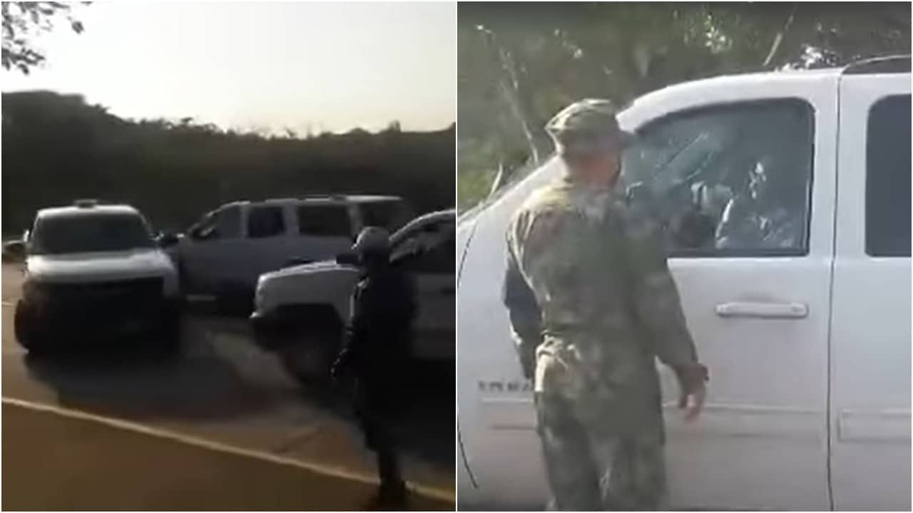 Adulto Mayor choca camioneta en la UAT por no querer hacer fila para vacuna covid en Tamaulipas