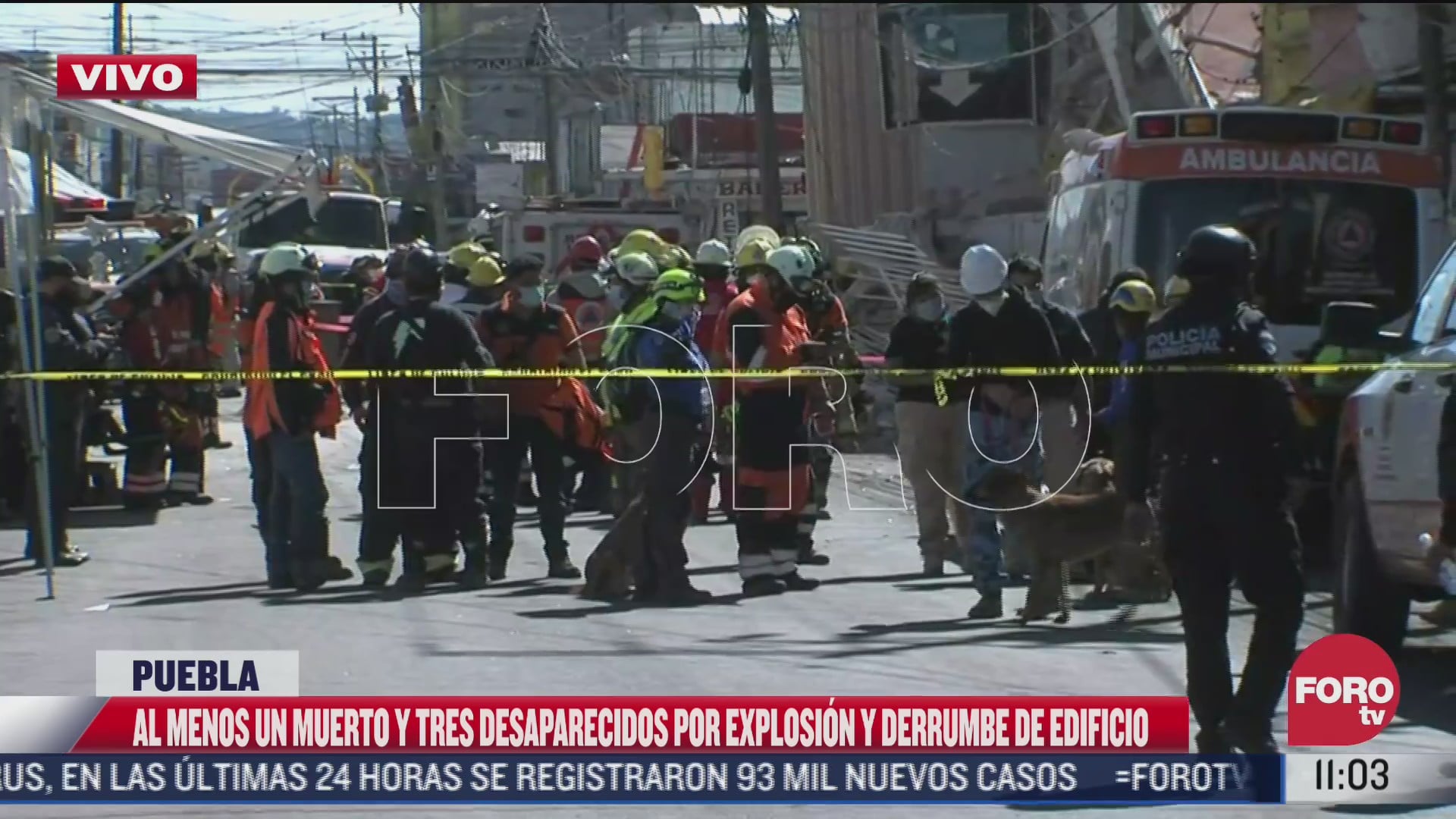 al menos un muerto y tres desaparecidos tras explosion de gas en puebla