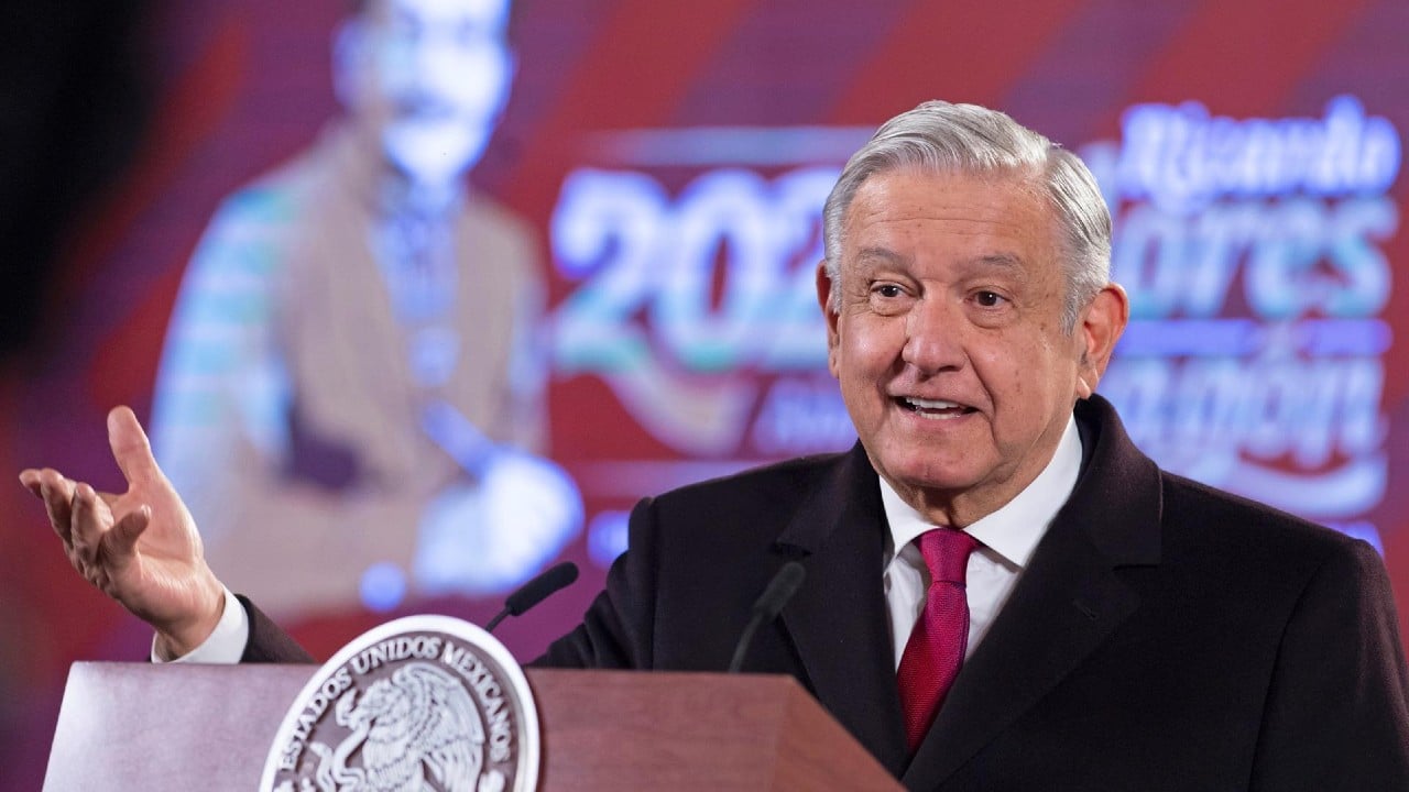 Andrés Manuel López Obrador en conferencia mañanera
