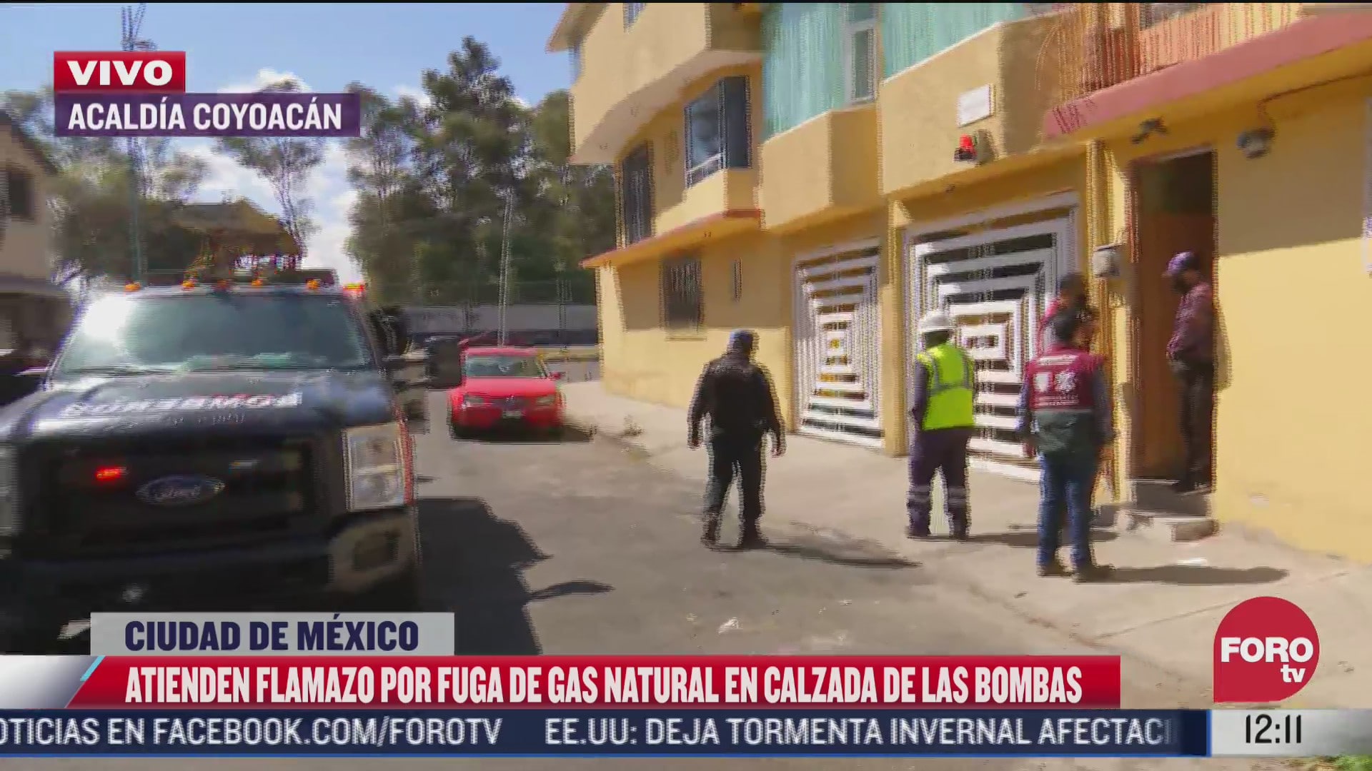 atienden flamazo por fuga de gas en coyoacan
