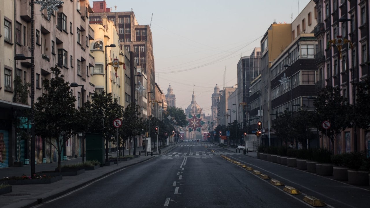 Calles lucieron vacías la mañana del 1 enero del 2022 en la CDMX